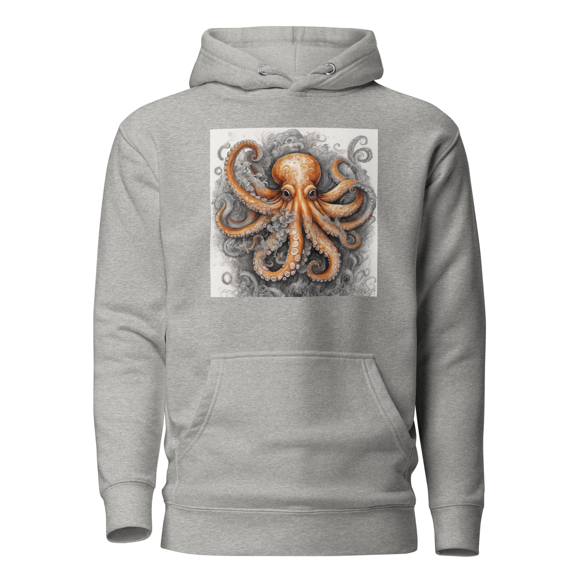 Octopus Women's Animal Lover Hoodie Carbon Grey