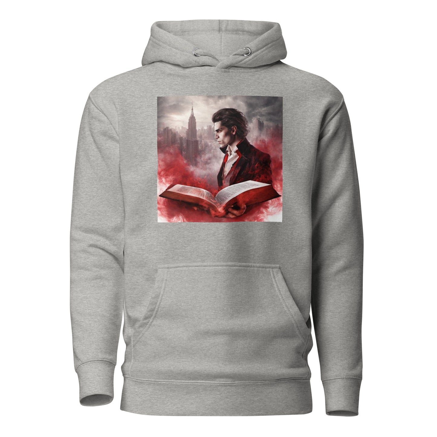 Women's Vampire Book Fan Hoodie Carbon Grey