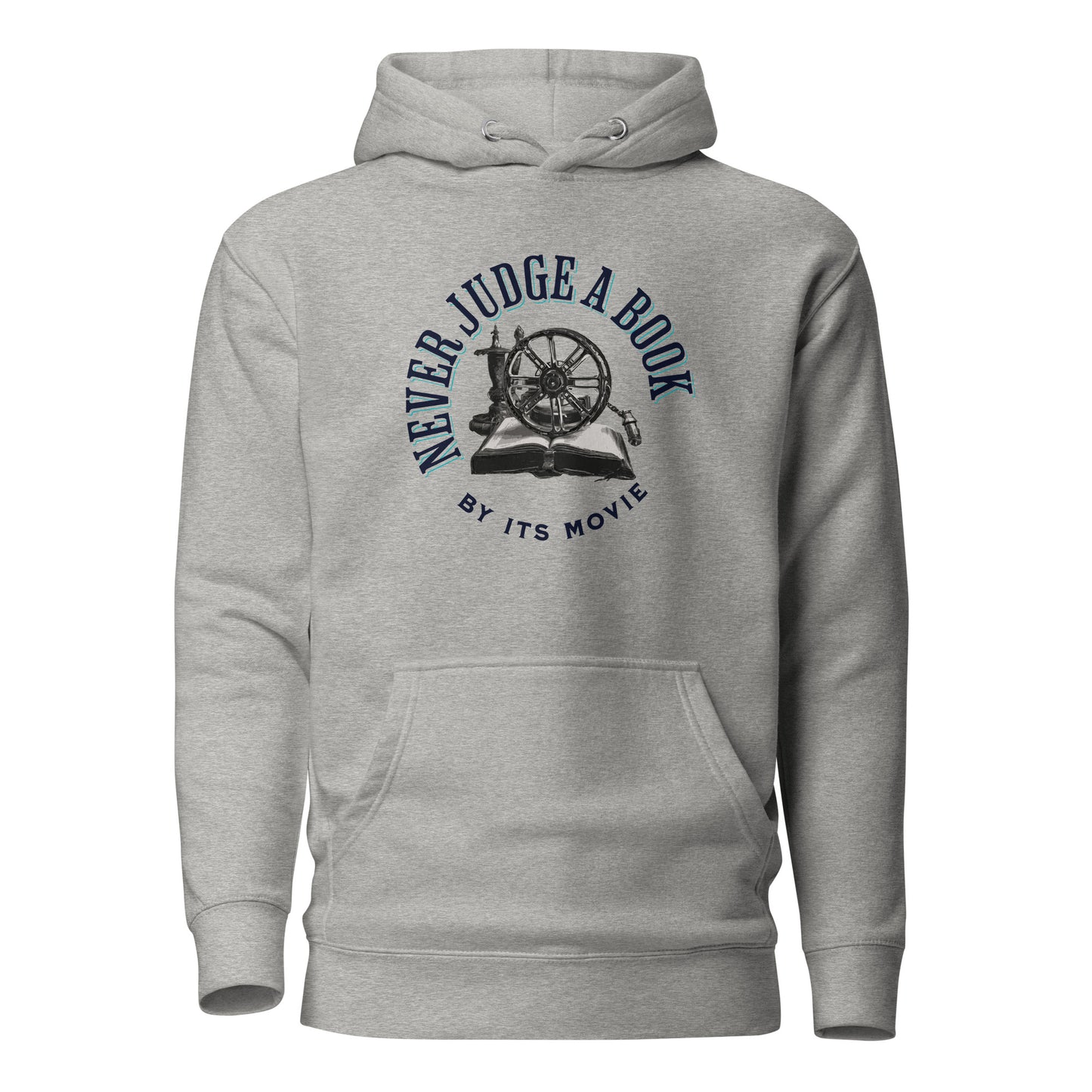 Never Judge a Book by its Movie Women's Hoodie Carbon Grey