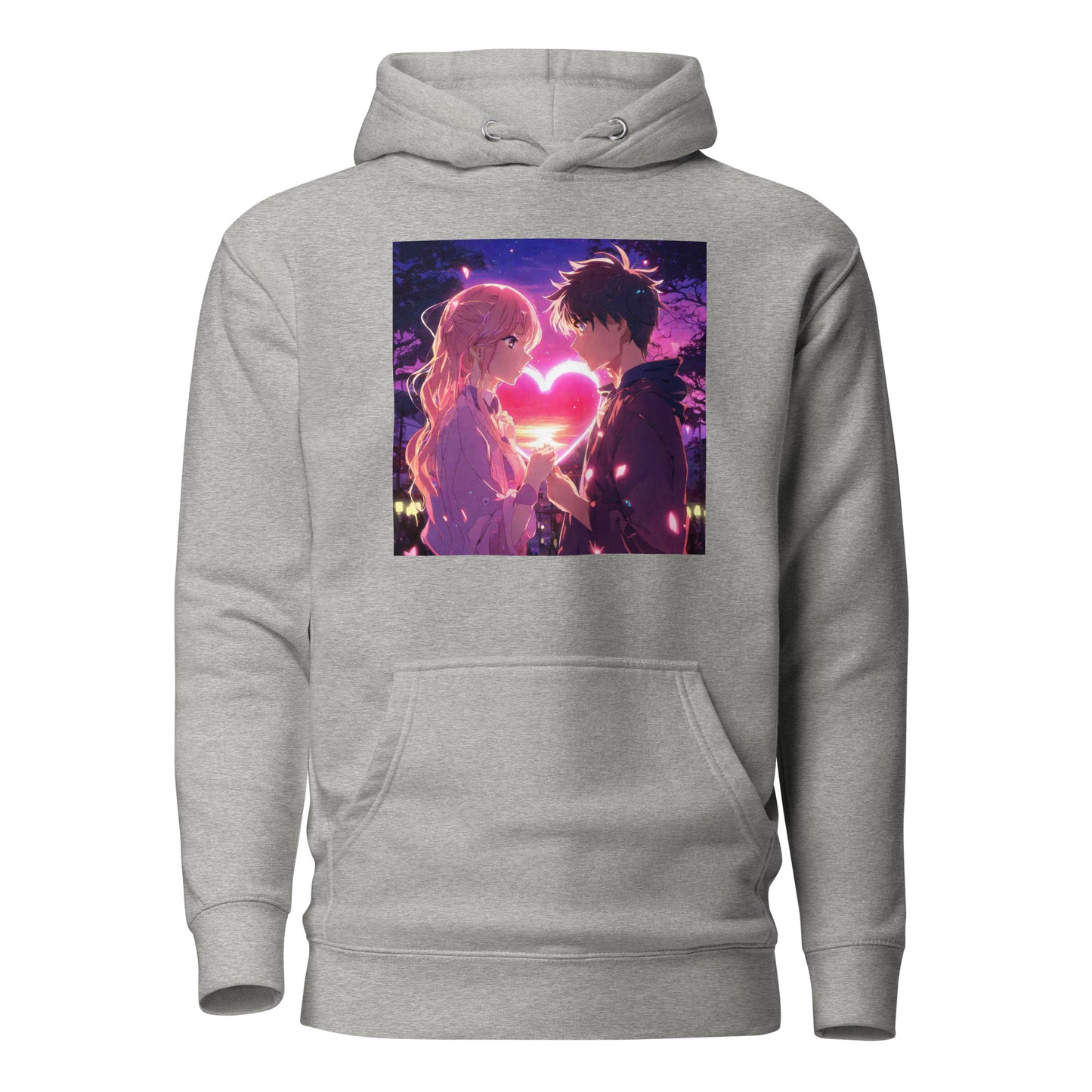 Women's Valentine's Day Love Hoodie Carbon Grey