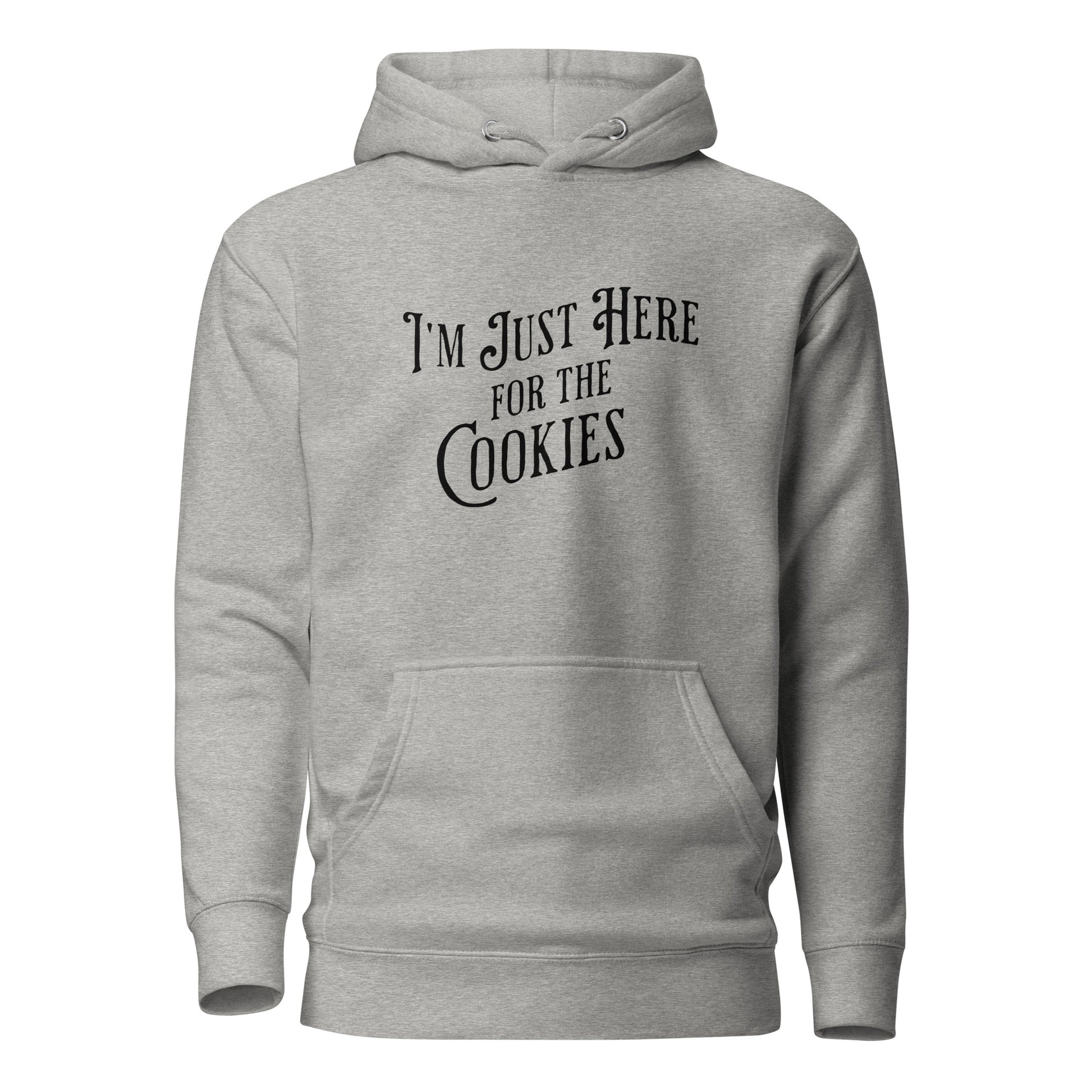 I'm Just Here for the Cookies Women's Christmas Hoodie Carbon Grey