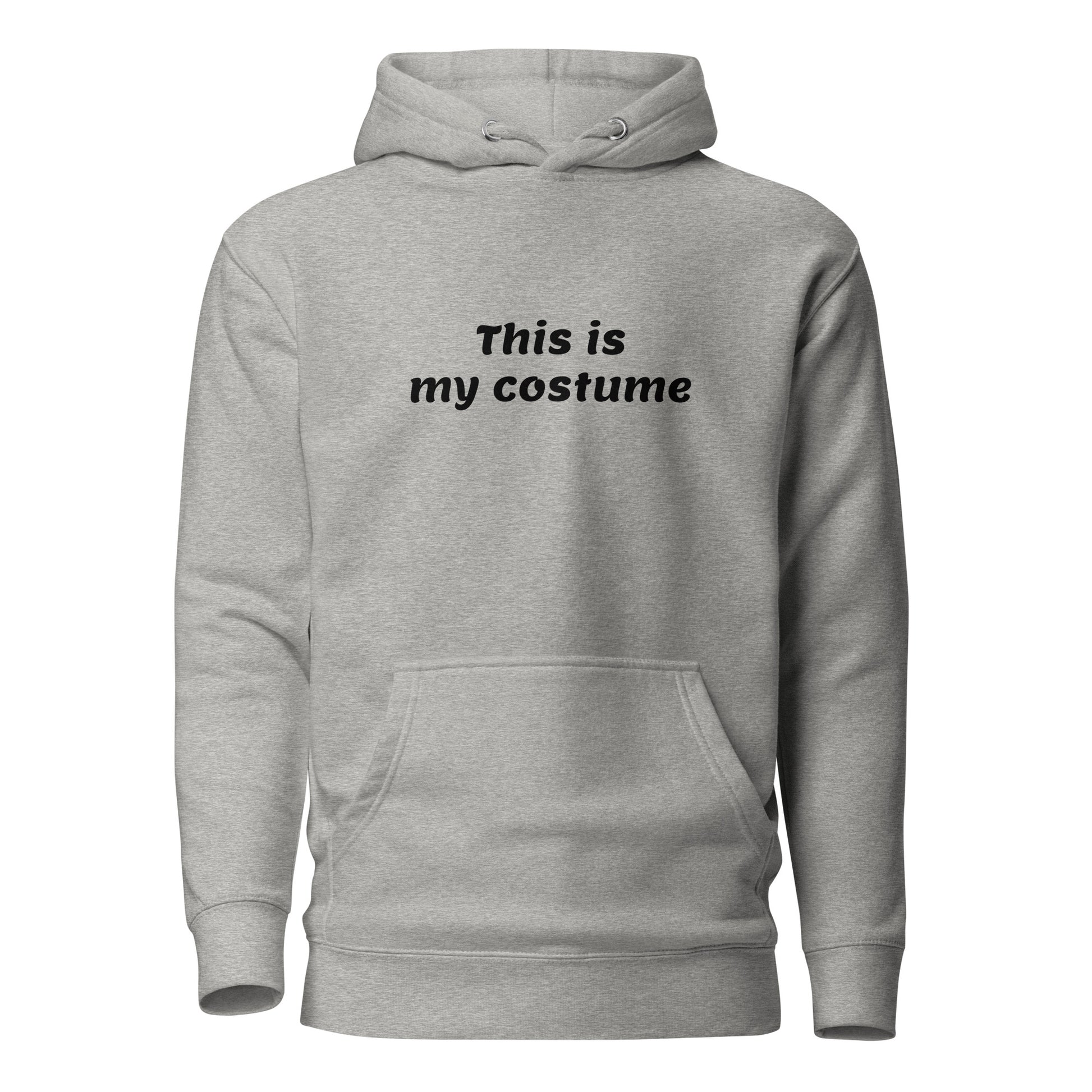 This is my Costume Women's Funny Halloween Hoodie Carbon Grey