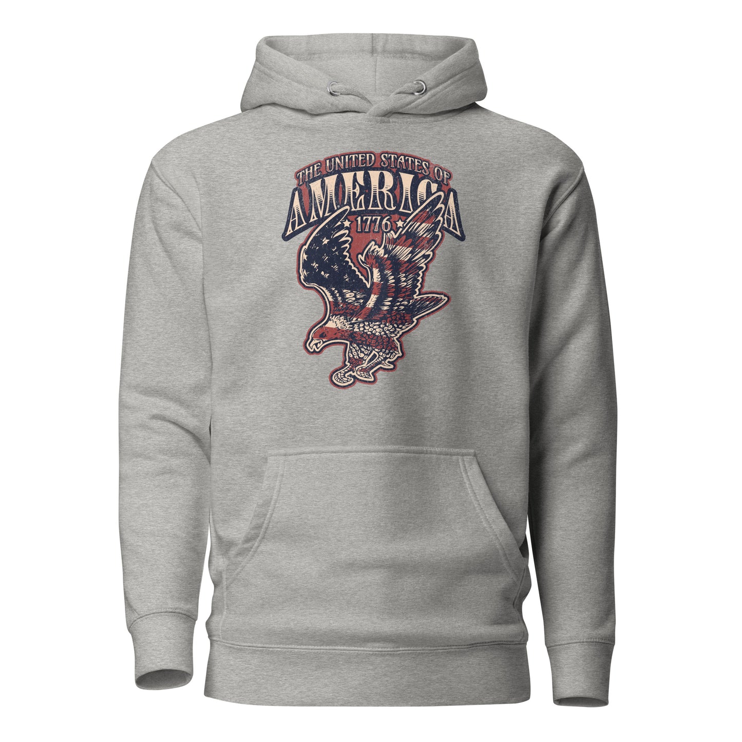 United States of America Independence Day Women's Hoodie Carbon Grey