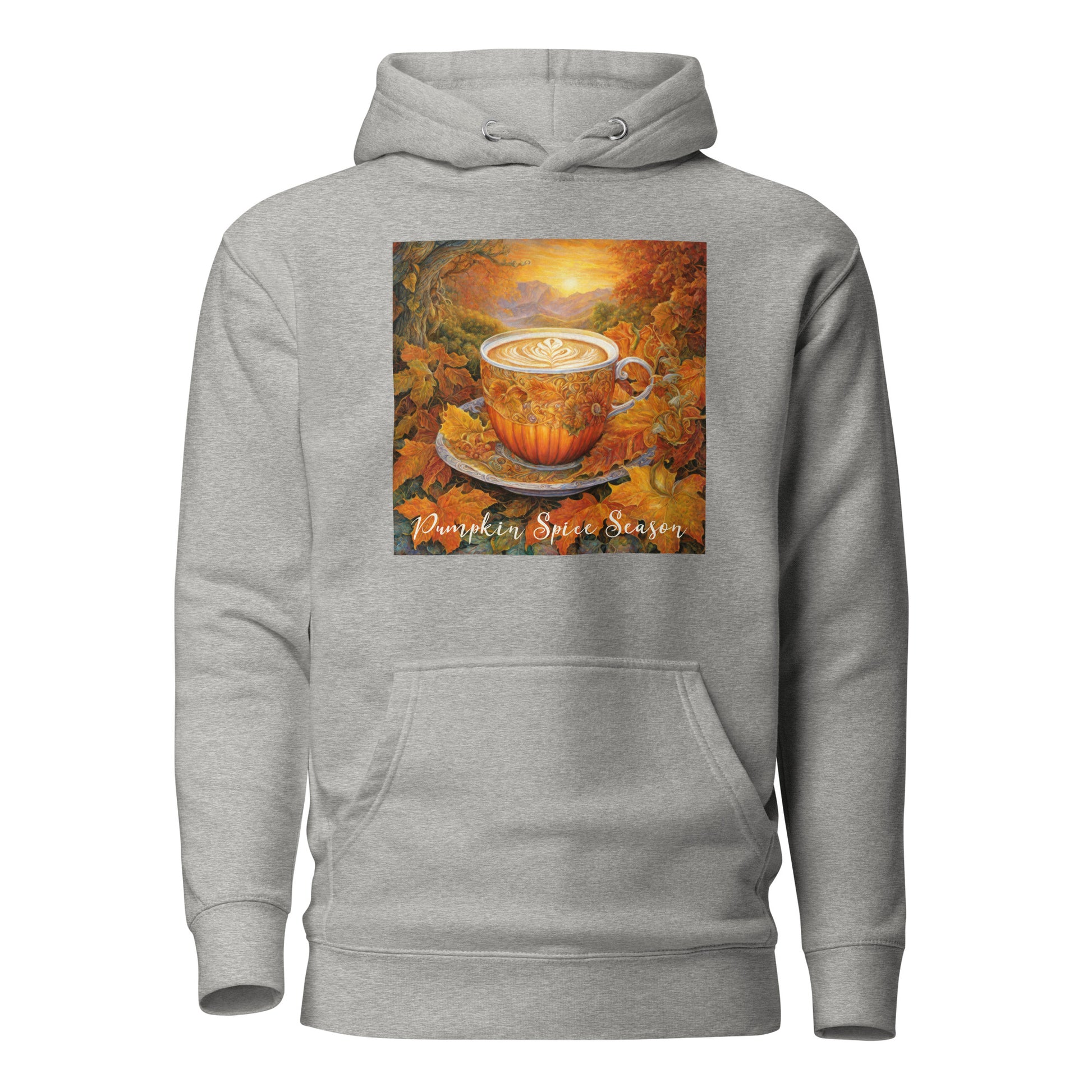 Pumpkin Spice Season Women's Autumn Hoodie Carbon Grey