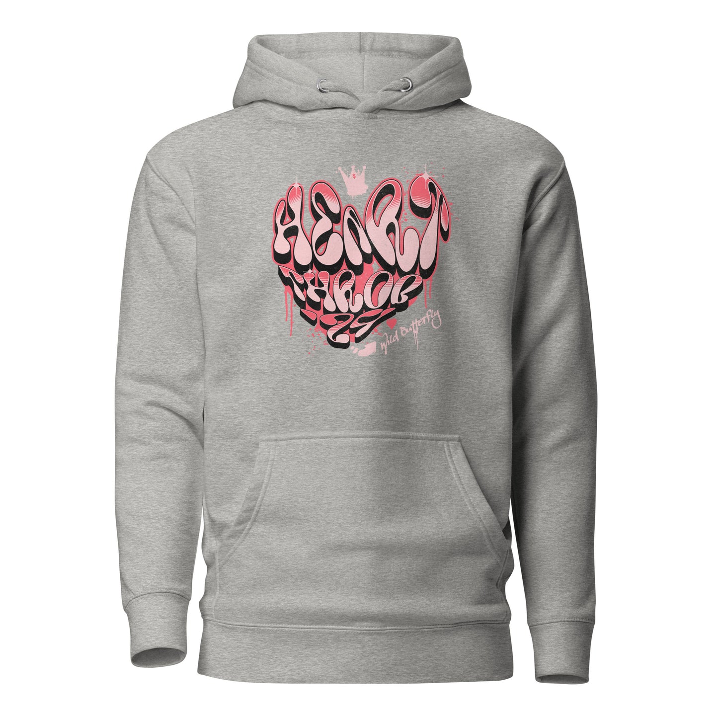 Heart Throb '24 Women's Valentine's Day Hoodie Carbon Grey