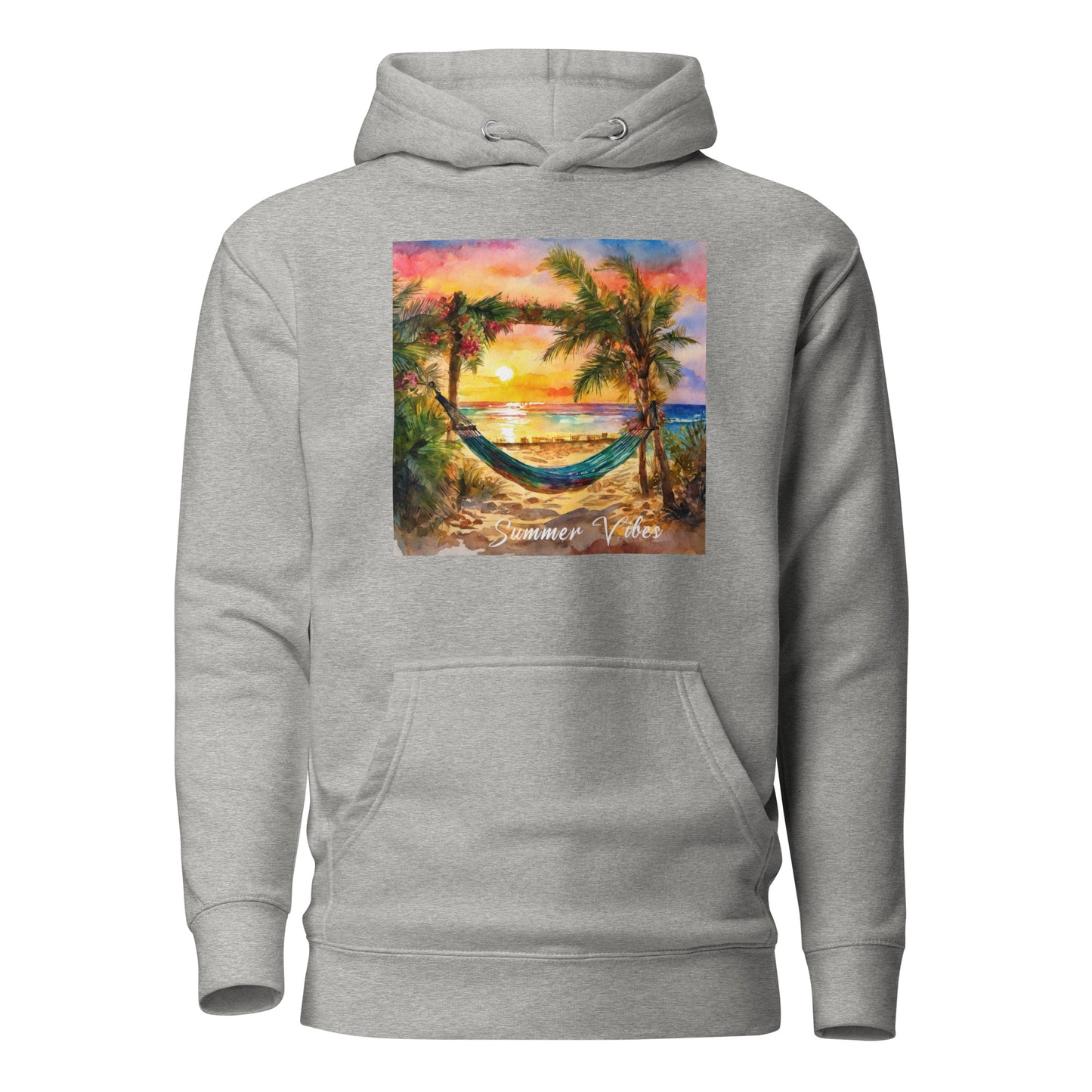 Summer Vibes Women's Beach Hoodie Carbon Grey