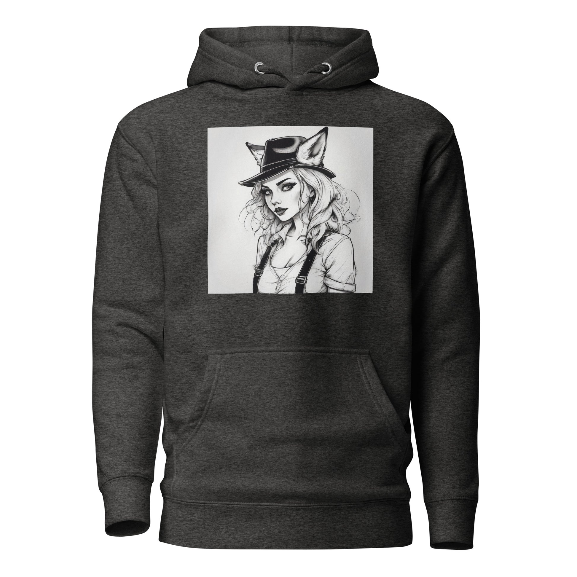 Foxy Lady Women's Hoodie Charcoal Heather