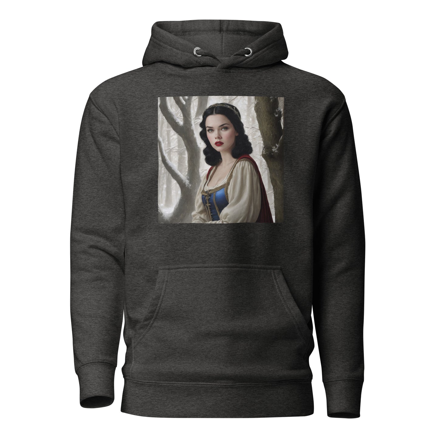 Snow White in Forest Hoodie Charcoal Heather