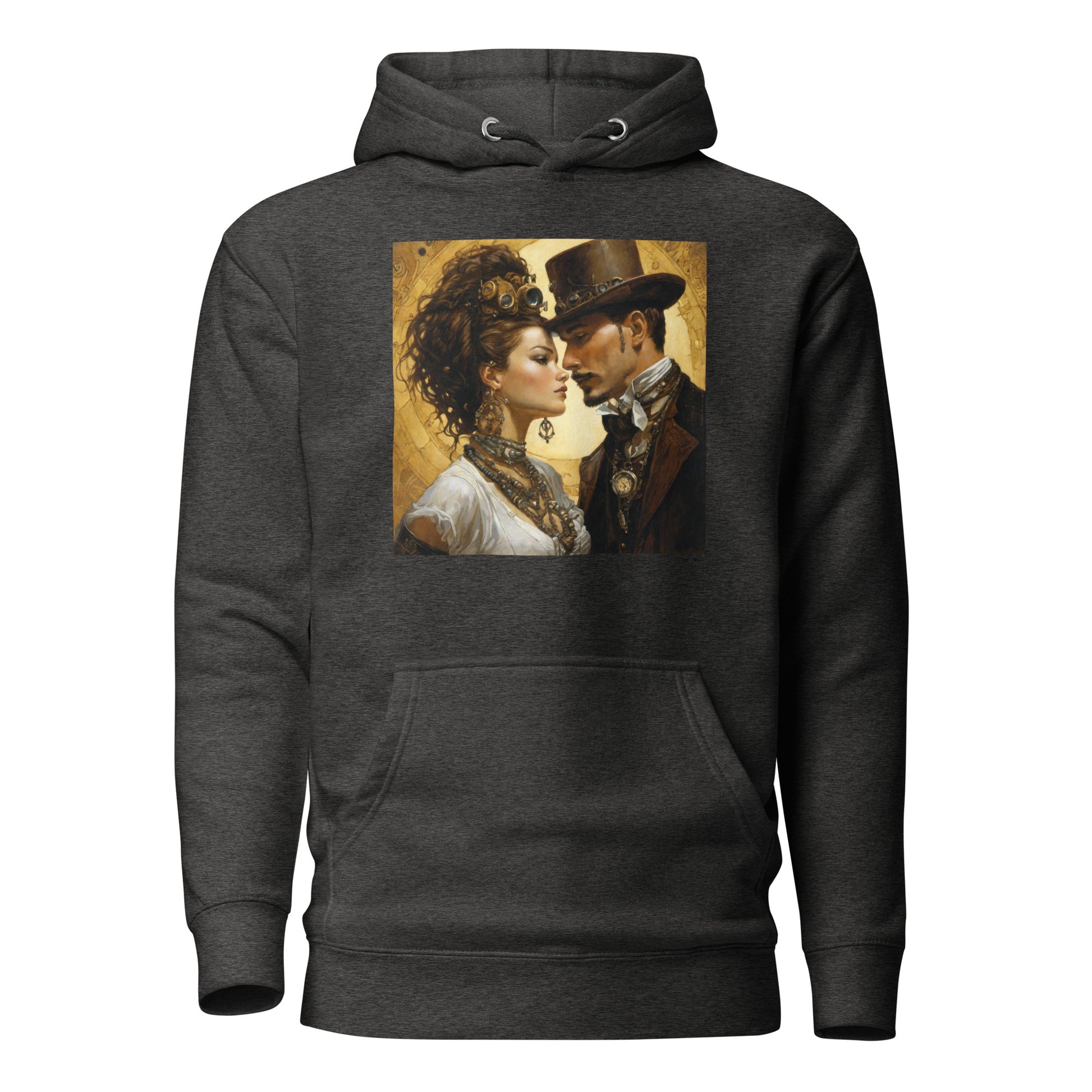 Steampunk Love Hoodie Charcoal Heather