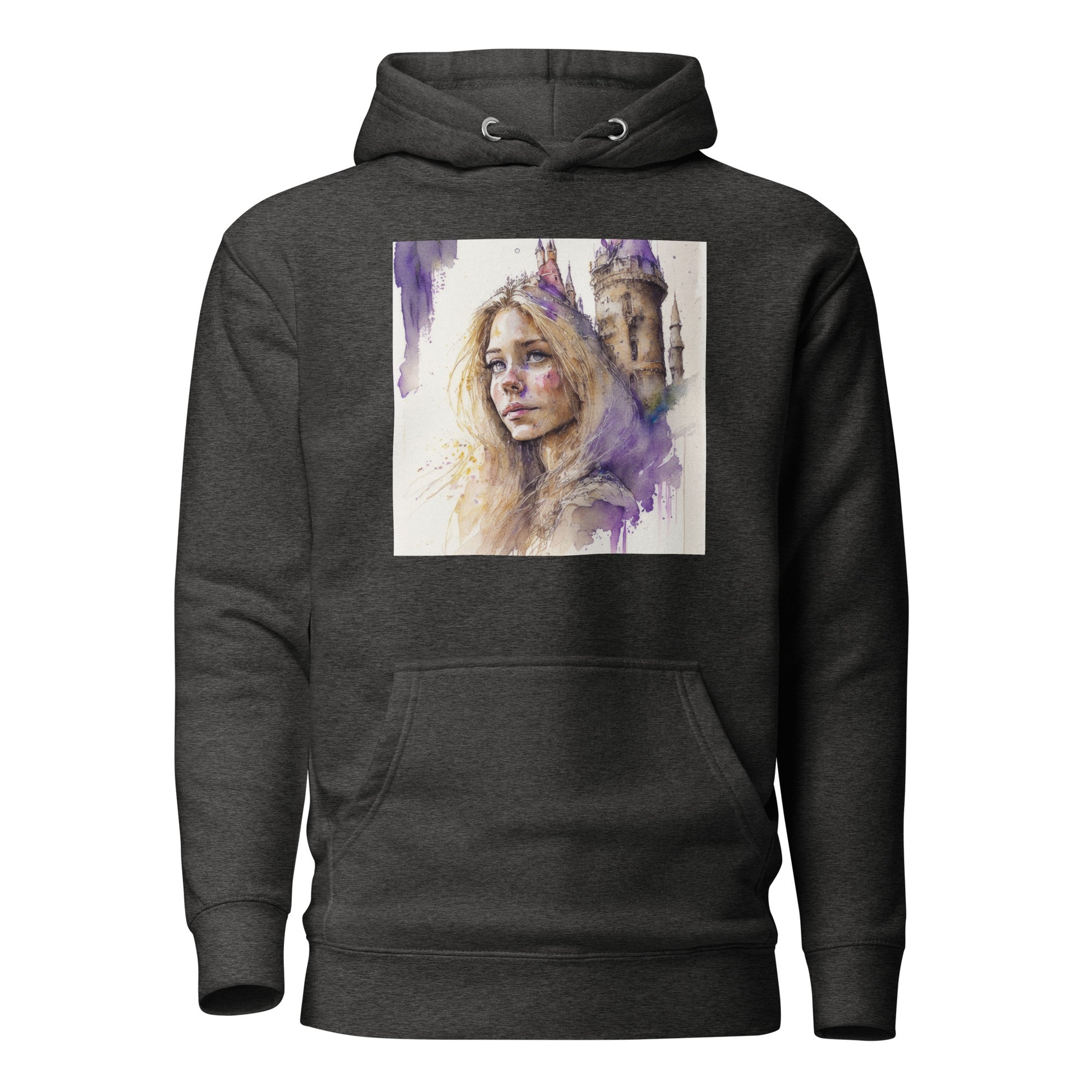 Rapunzel & The Tower Women's Fairy Tale Graphic Hoodie Charcoal Heather