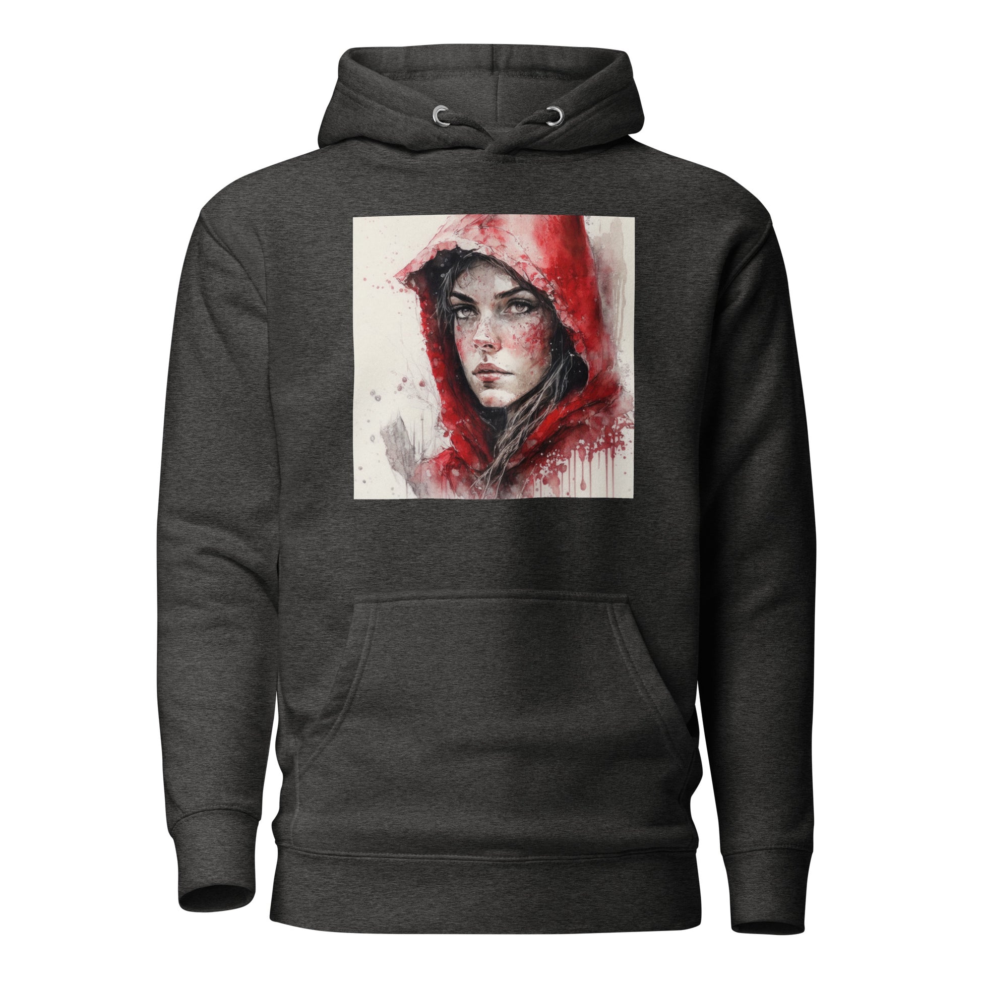 Little Red Riding Hood Portrait Women's Hoodie Charcoal Heather