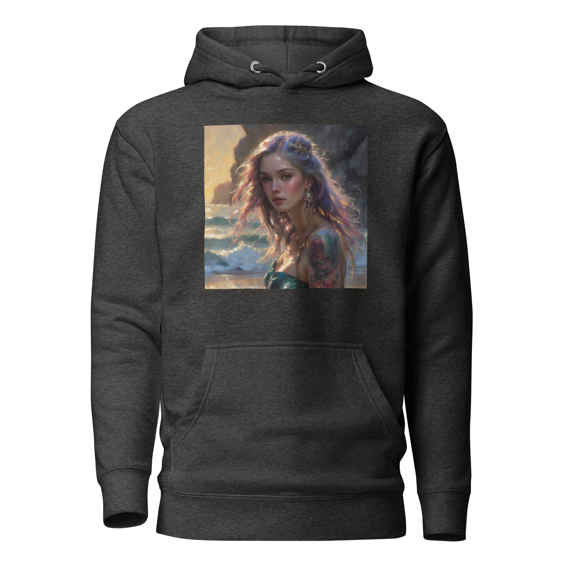 Mermaid's Gaze Women's Hoodie Charcoal Heather