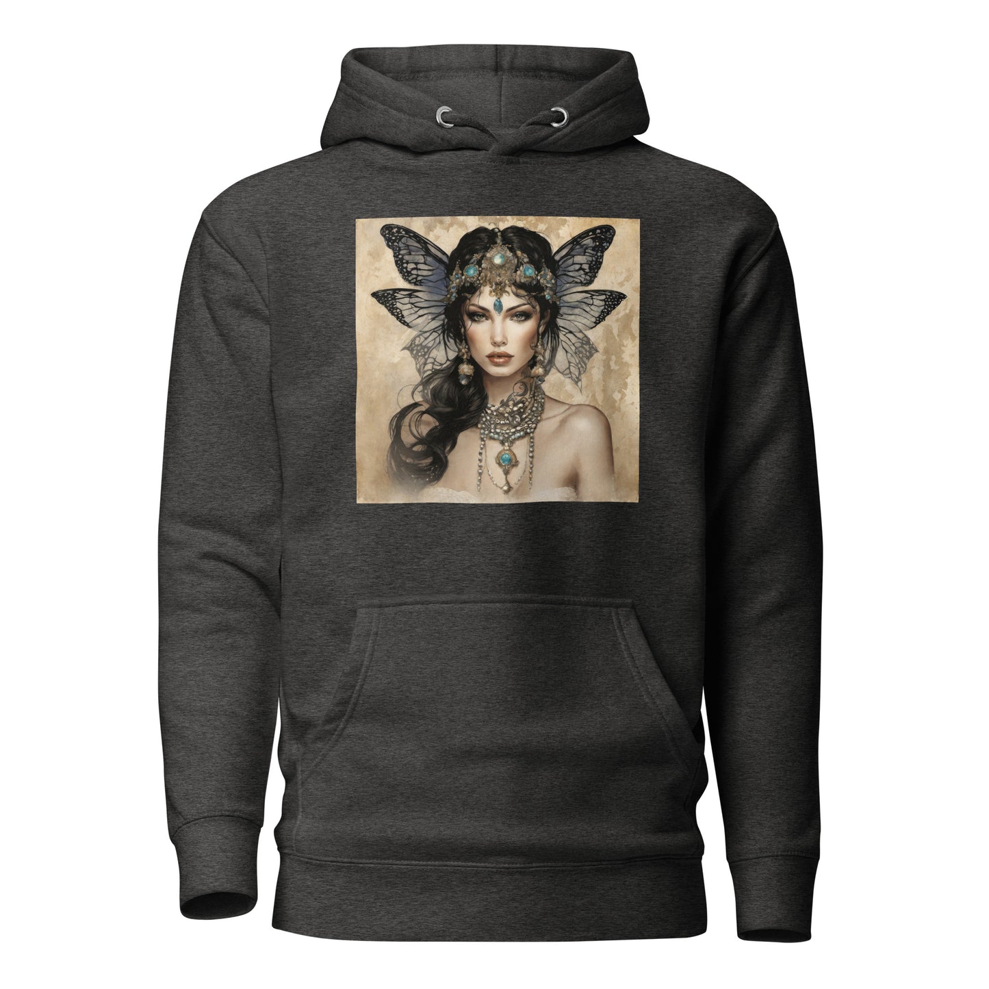 Alluring Fairy Women's Fantasy Hoodie Charcoal Heather