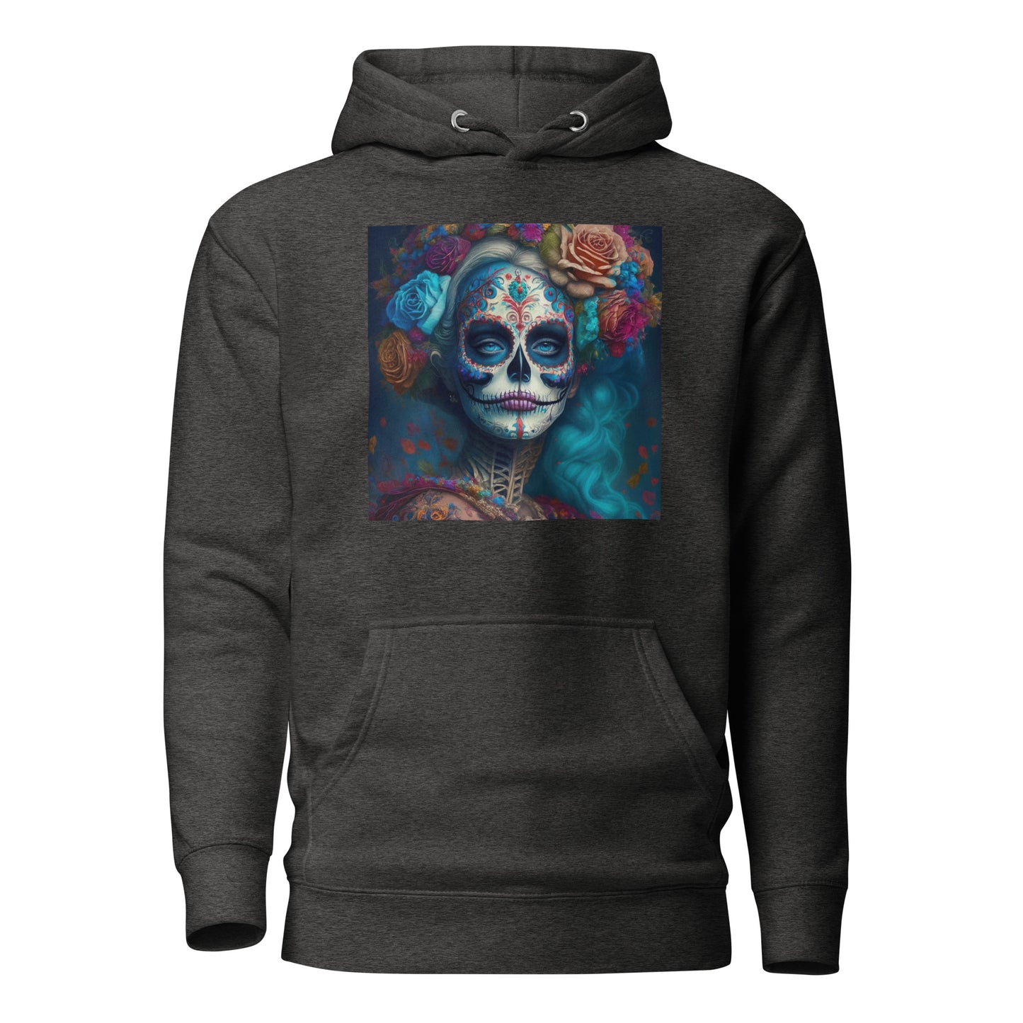 Day of the Dead Makeup Princess Women's Hoodie Charcoal Heather