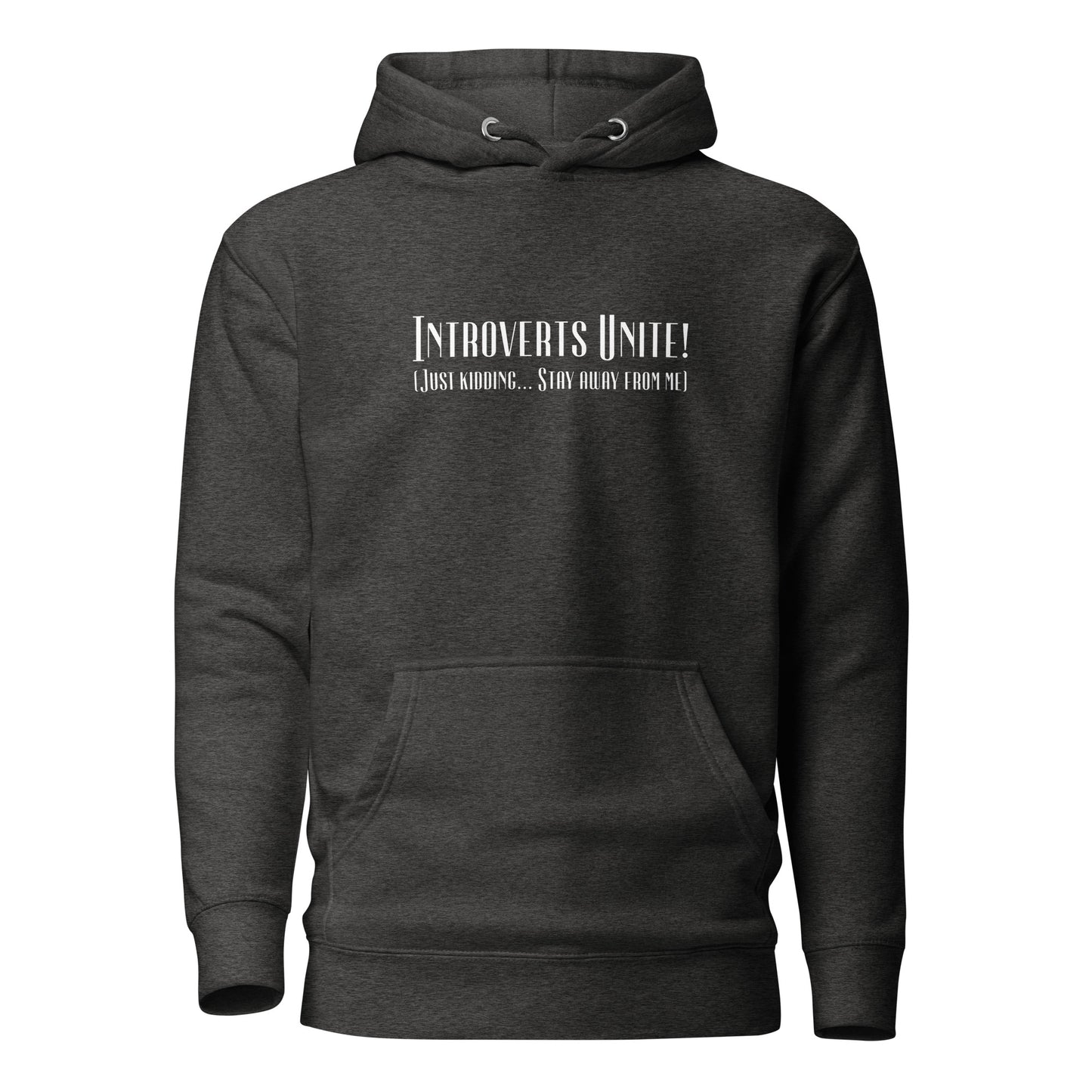 Introverts Unite Women's Funny Hoodie Charcoal Heather