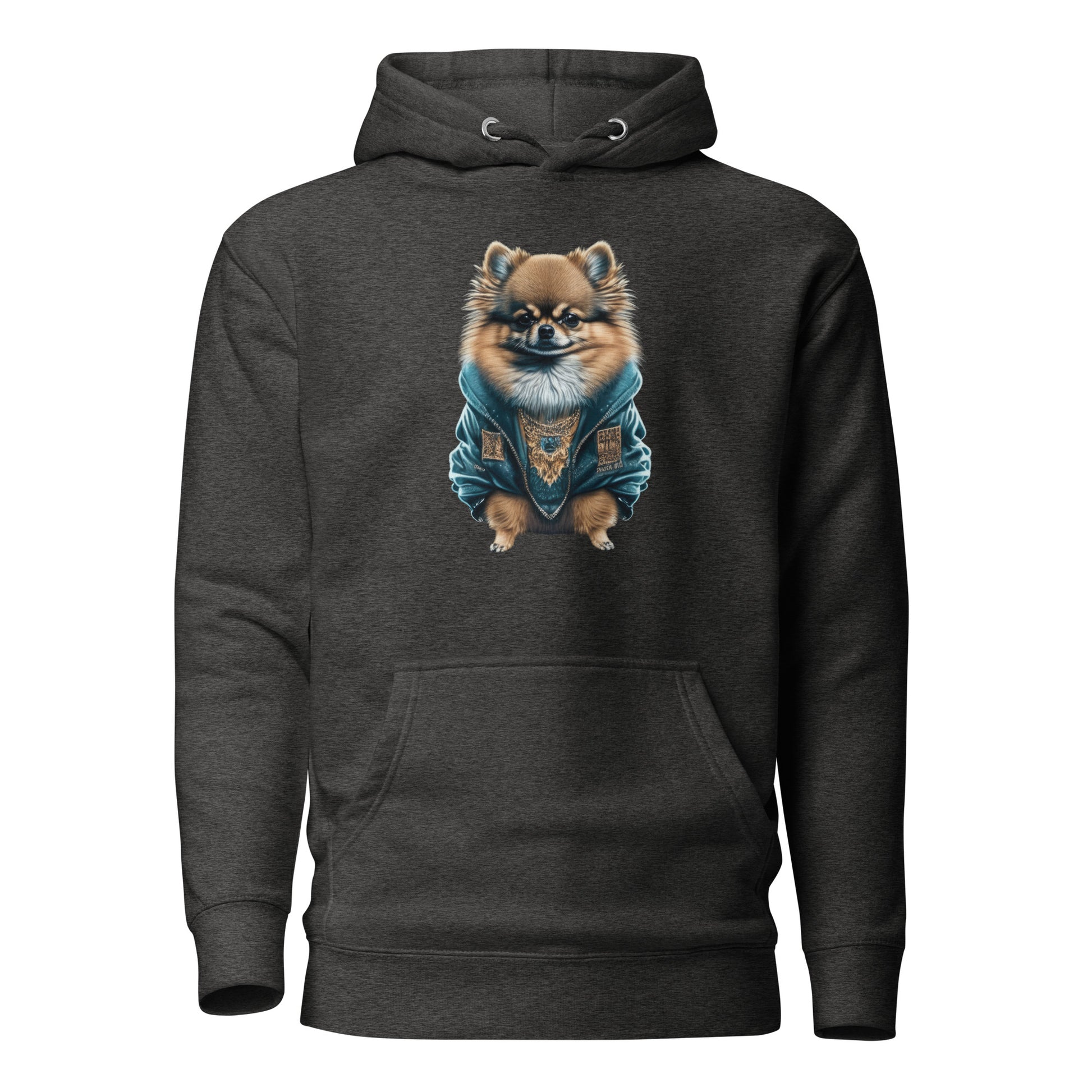 Fancy Pomeranian Women's Dog Lover Hoodie Charcoal Heather