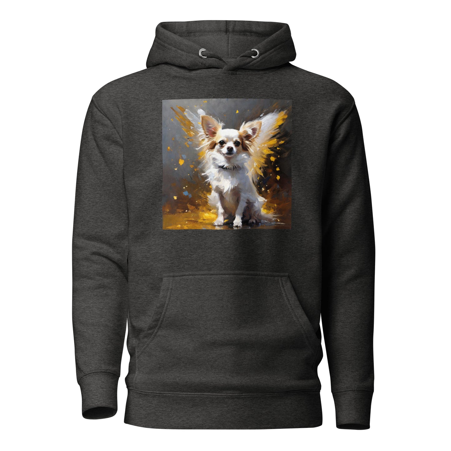 Angel Chihuahua Women's Dog Lover Hoodie Charcoal Heather