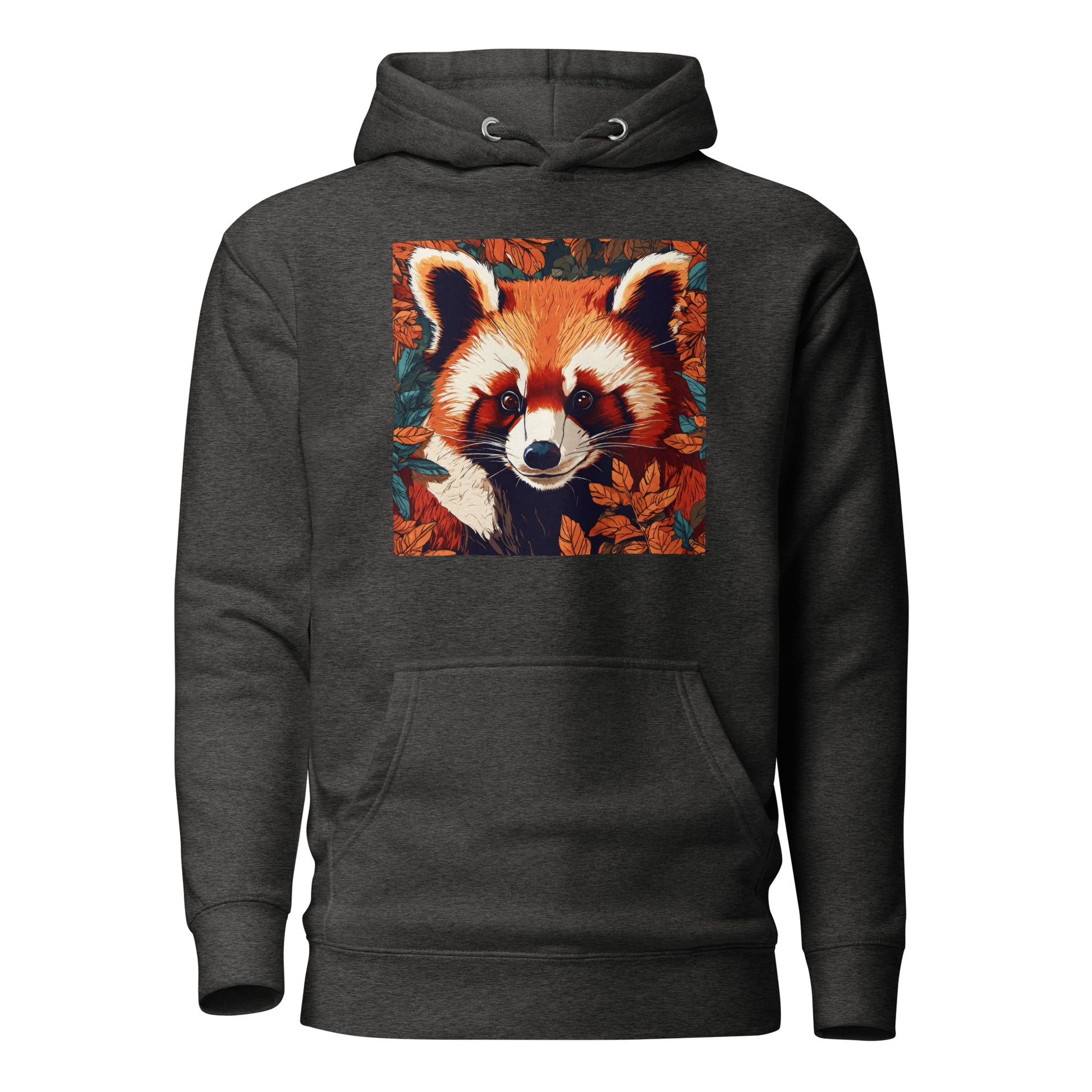 Red Panda Women's Animal Lover Hoodie Charcoal Heather