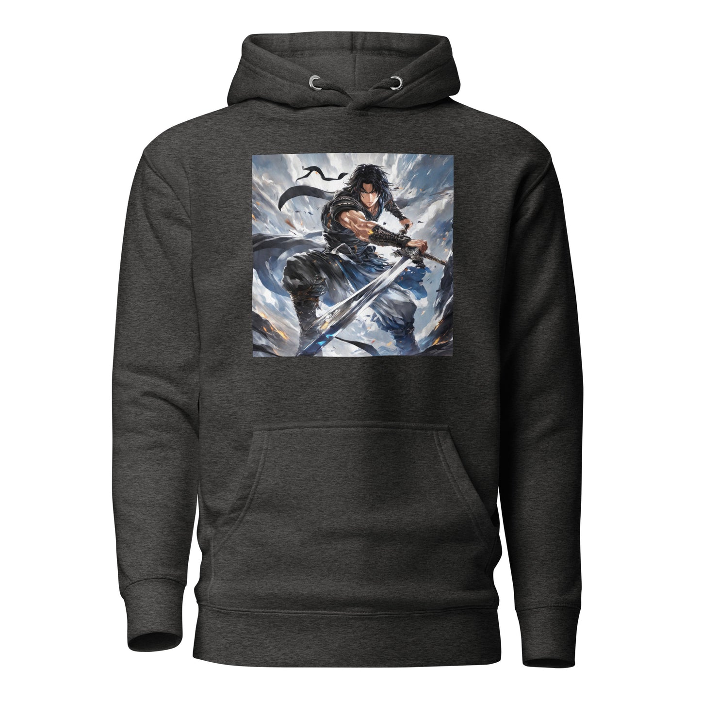 Victory is Mine Women's Anime Hoodie Charcoal Heather