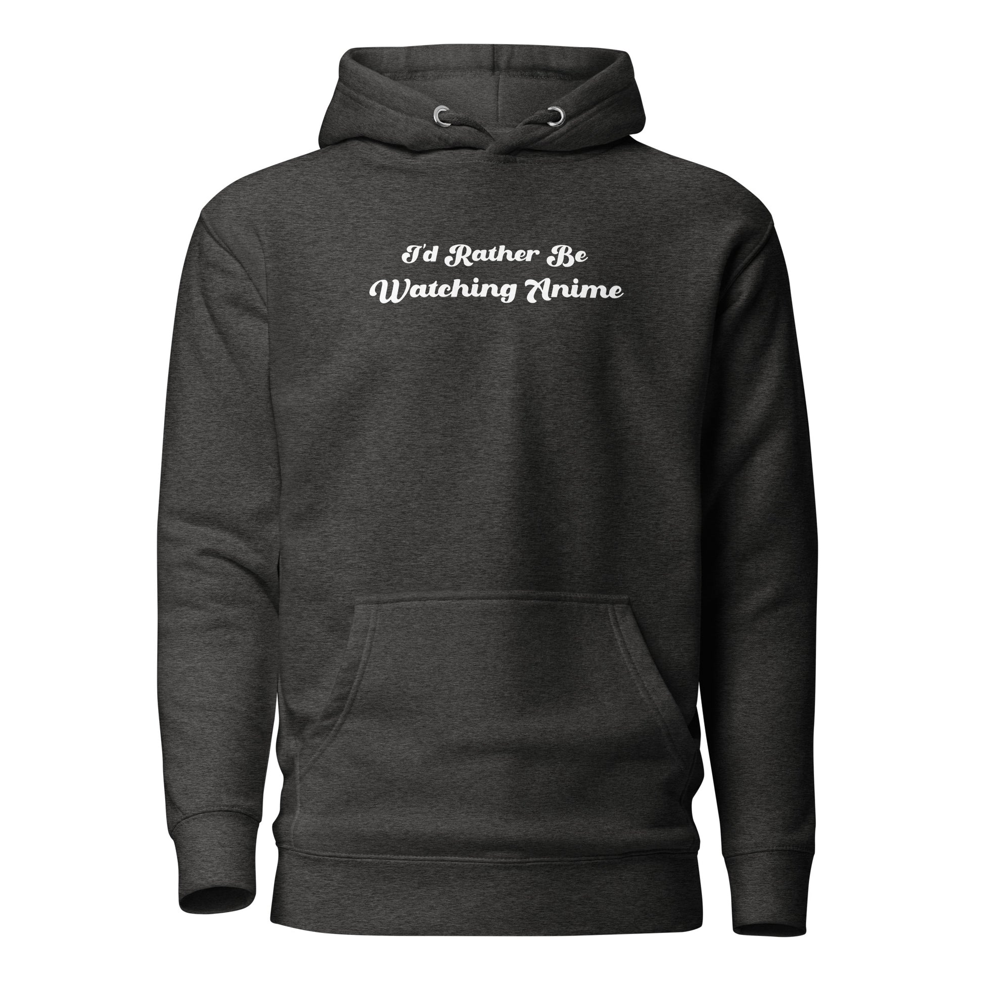 I'd Rather Be Watching Anime Women's Hoodie Charcoal Heather