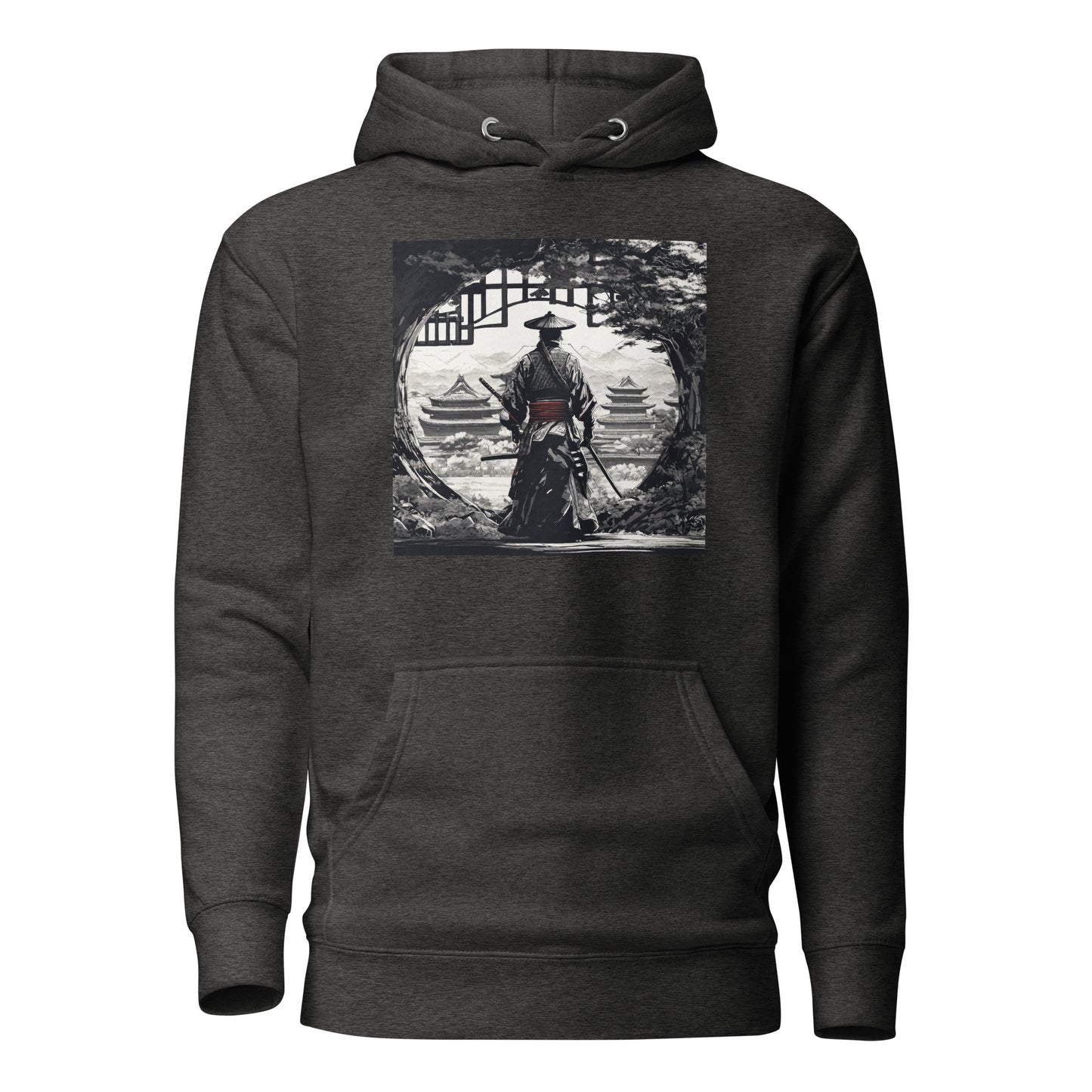 Stoic Samurai Women's Anime Hoodie Charcoal Heather