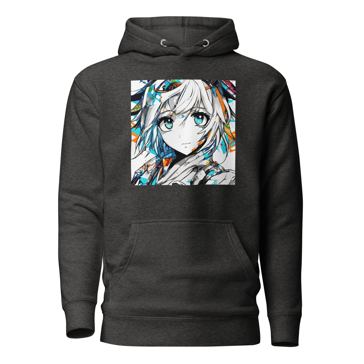 Women's Anime Addict Hoodie Charcoal Heather