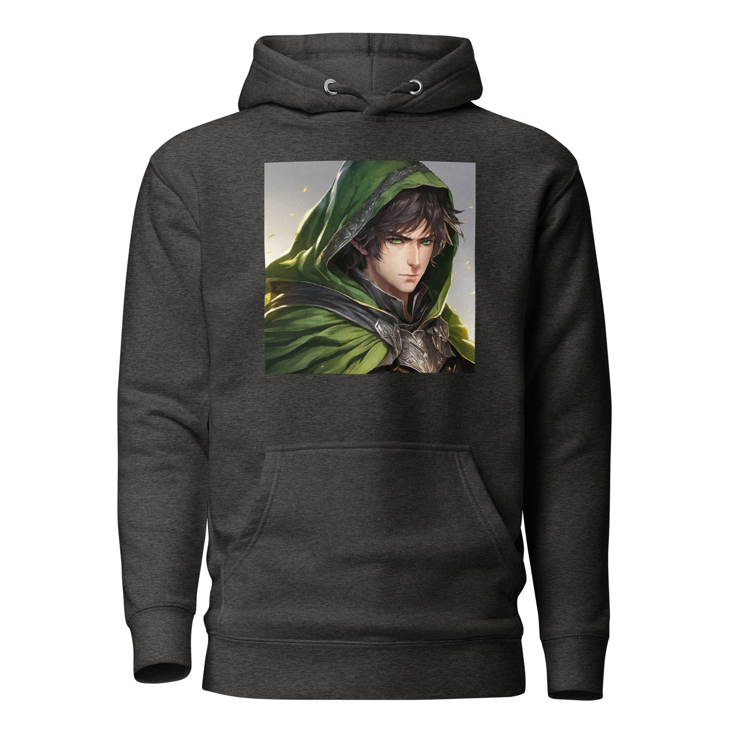 Elven Protector Women's Anime Hoodie Charcoal Heather