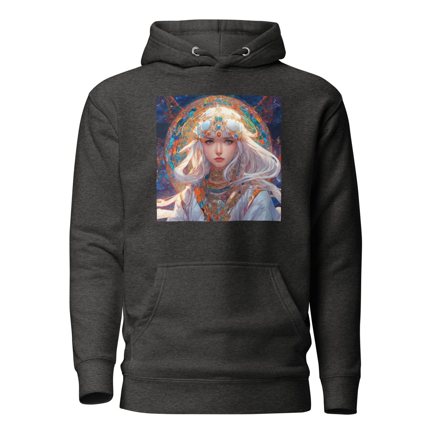 Mystical Mage Women's Anime Hoodie Charcoal Heather