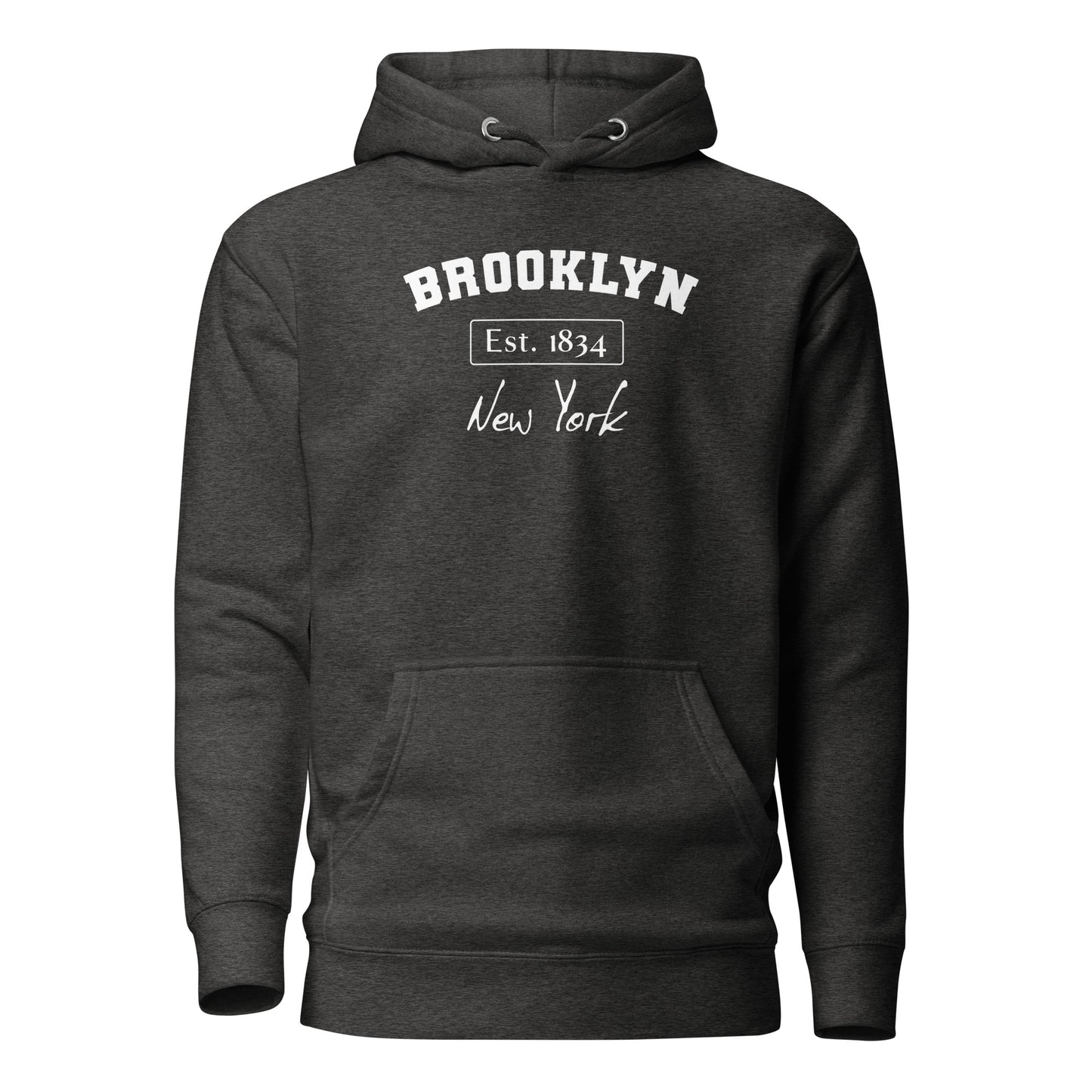 Brooklyn, New York Women's Hoodie Charcoal Heather