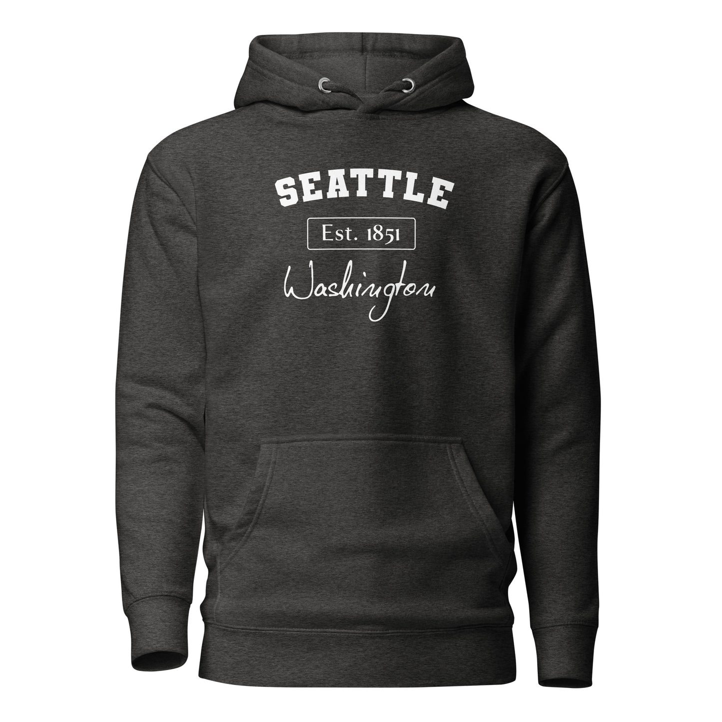 Seattle, Washington Women's Hoodie Charcoal Heather