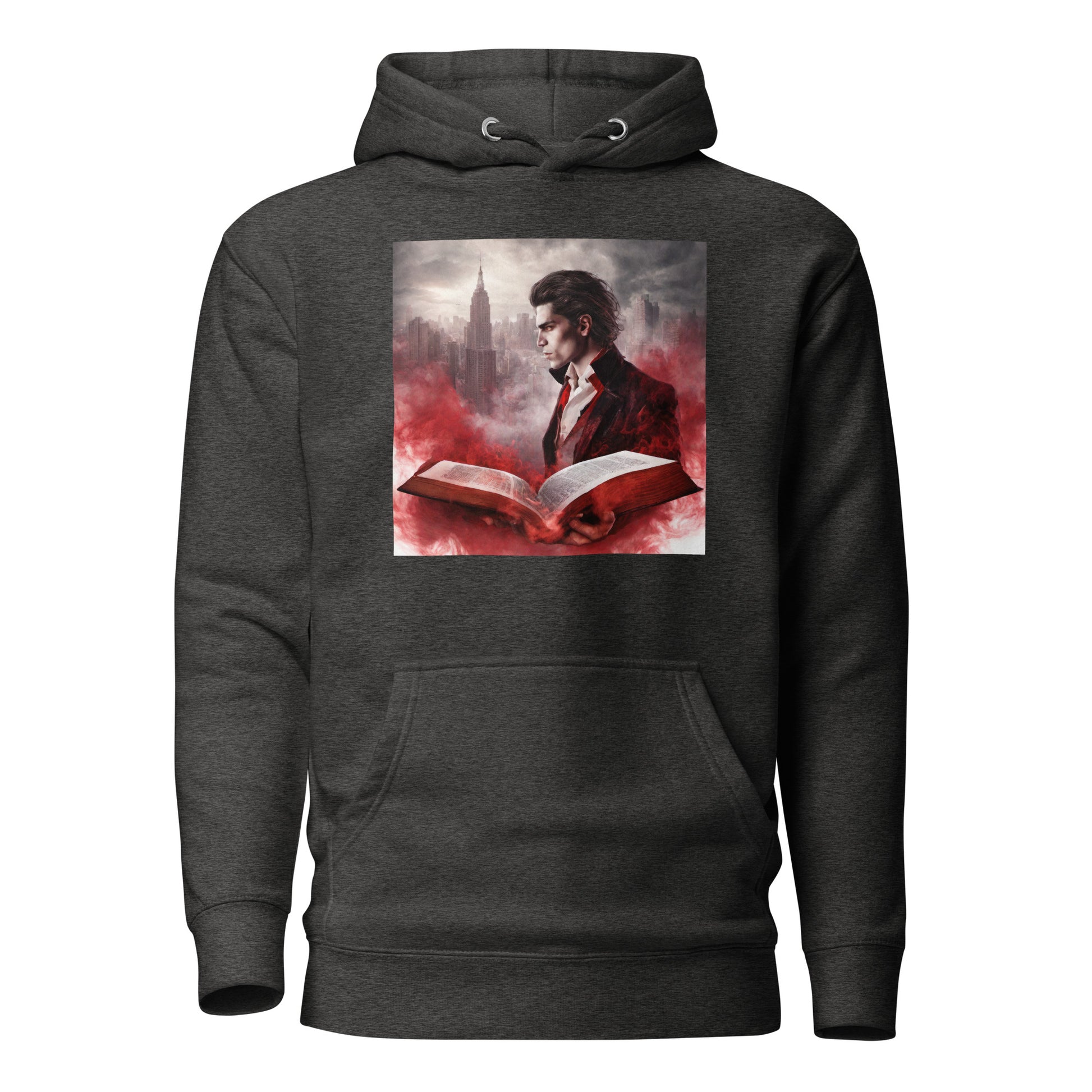 Women's Vampire Book Fan Hoodie Charcoal Heather