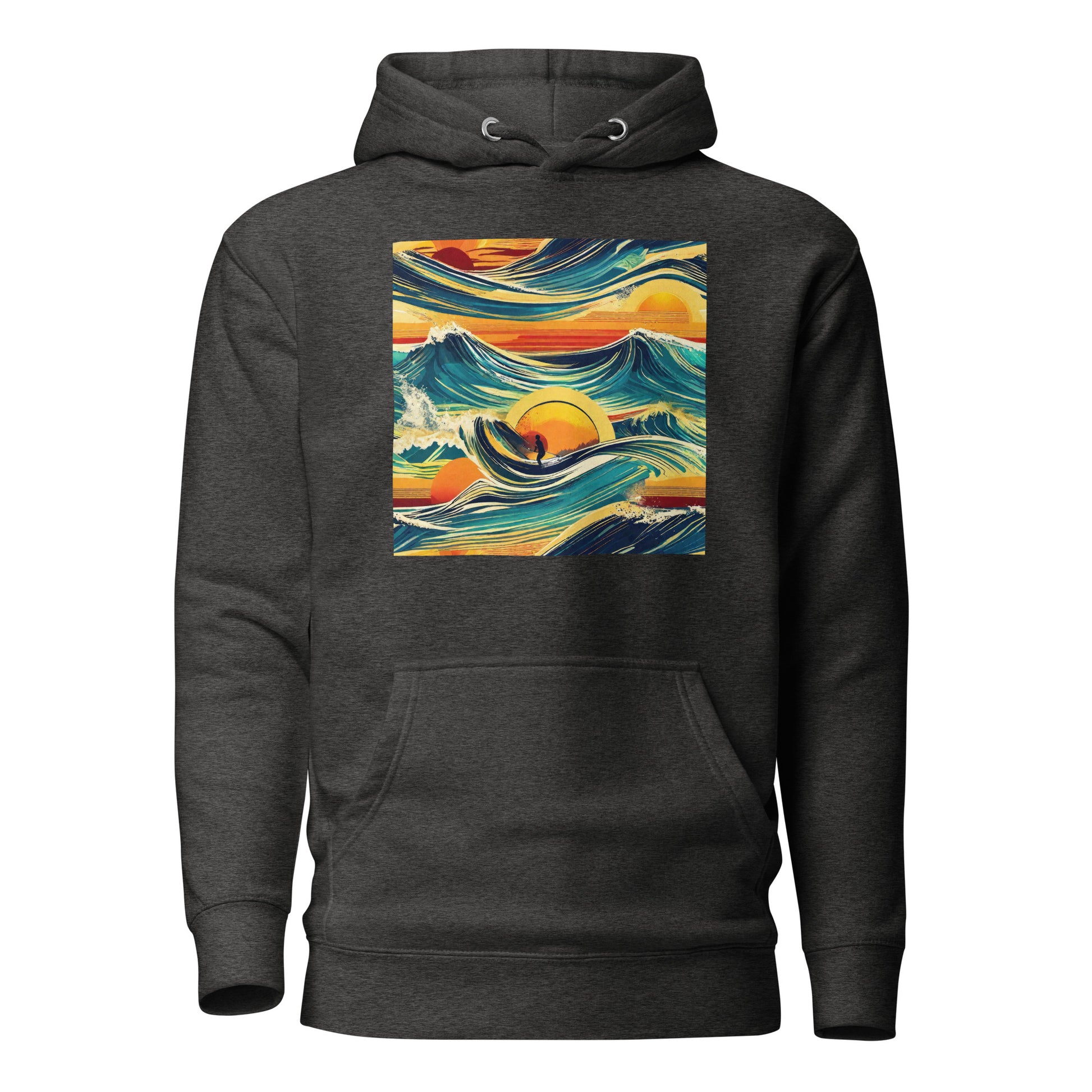 Surf's Up Women's Hoodie Charcoal Heather