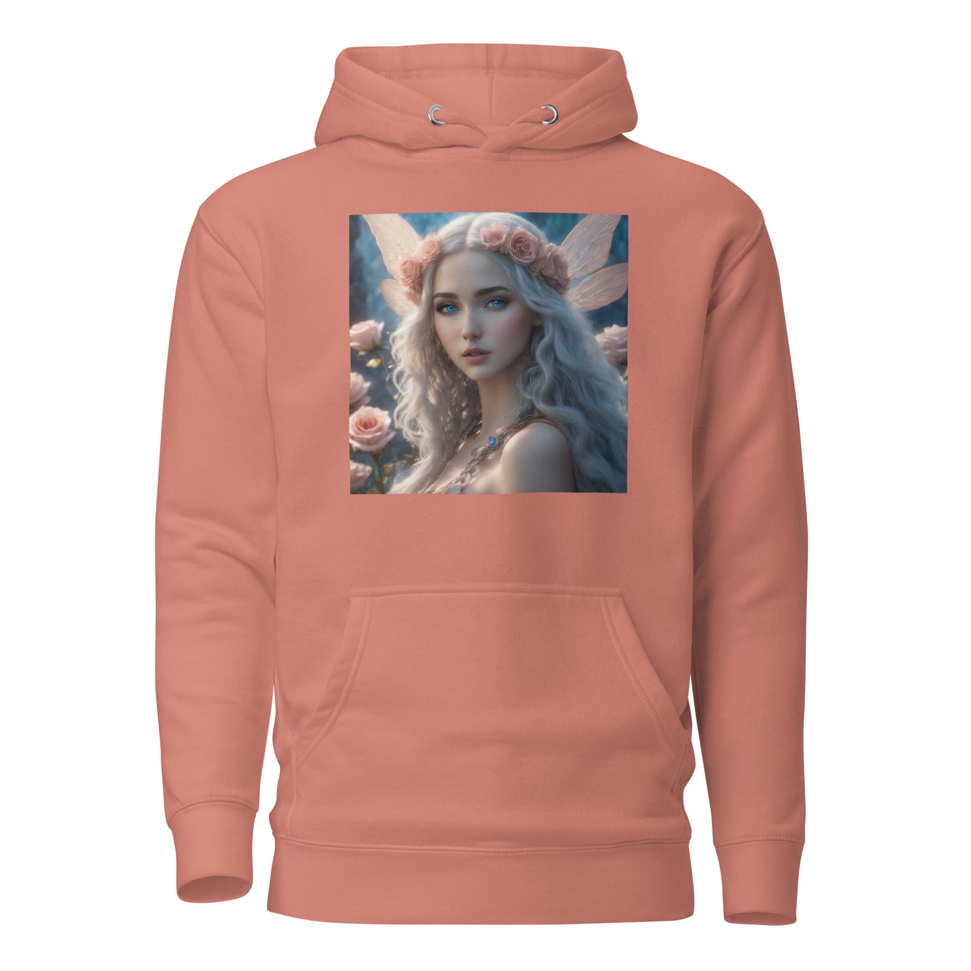 Rose Fairy Women's Fantasy Hoodie Dusty Rose