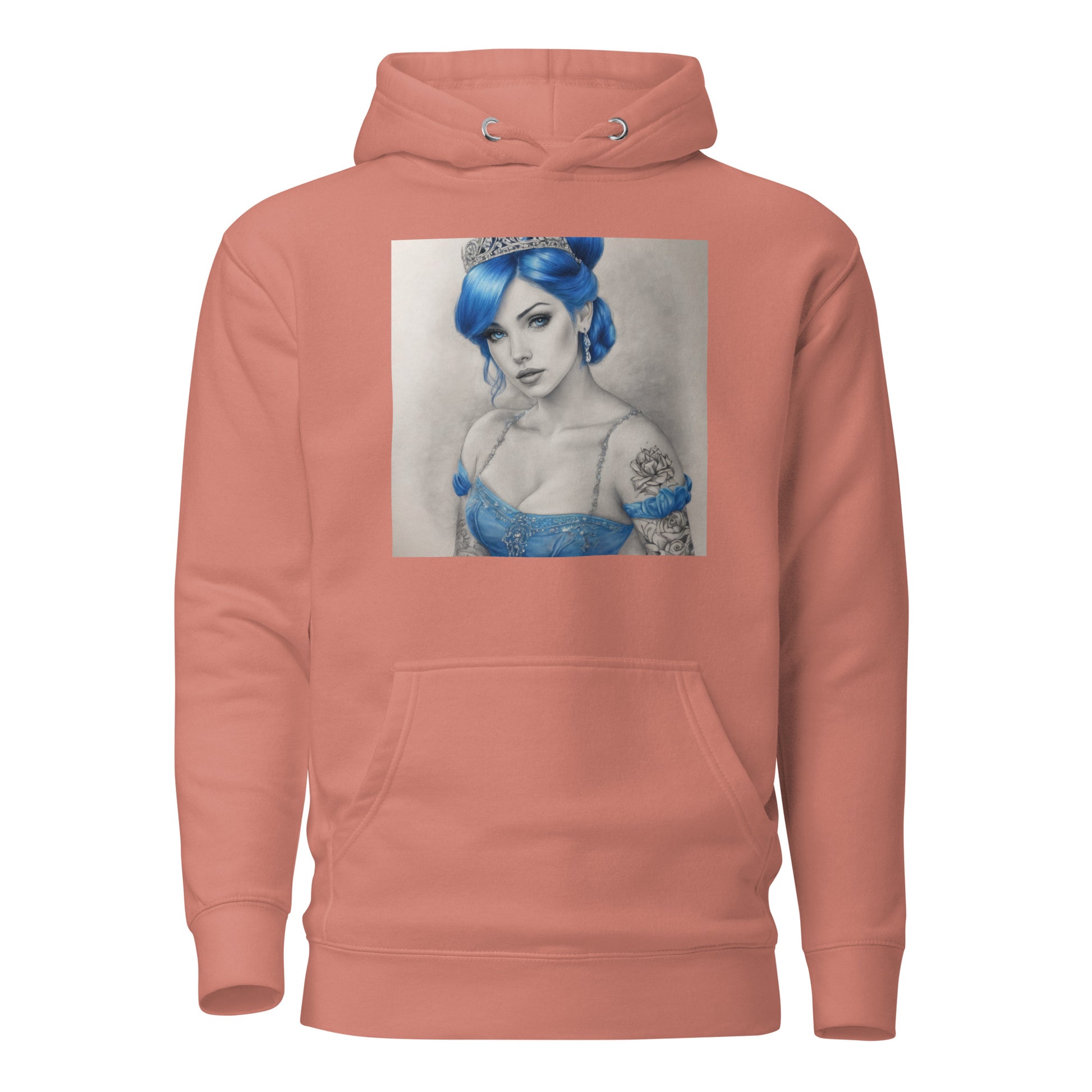 Cinderella with Tattoos Hoodie Dusty Rose