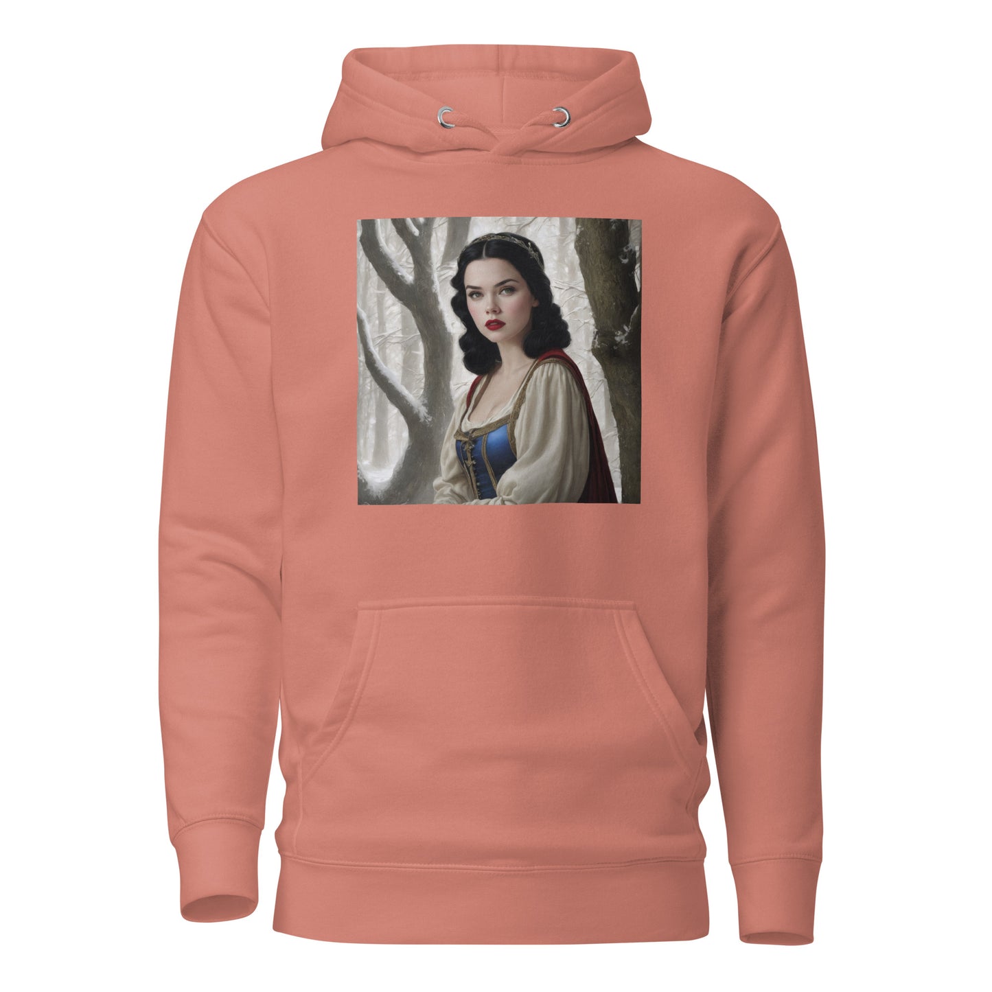 Snow White in Forest Hoodie Dusty Rose