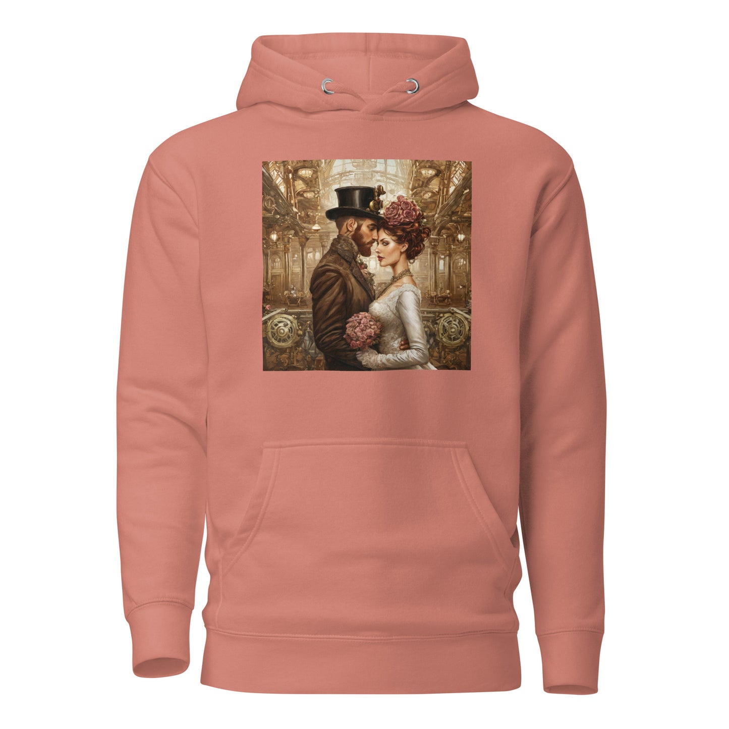 Gears & Lace Steampunk Wedding Women's Hoodie Dusty Rose