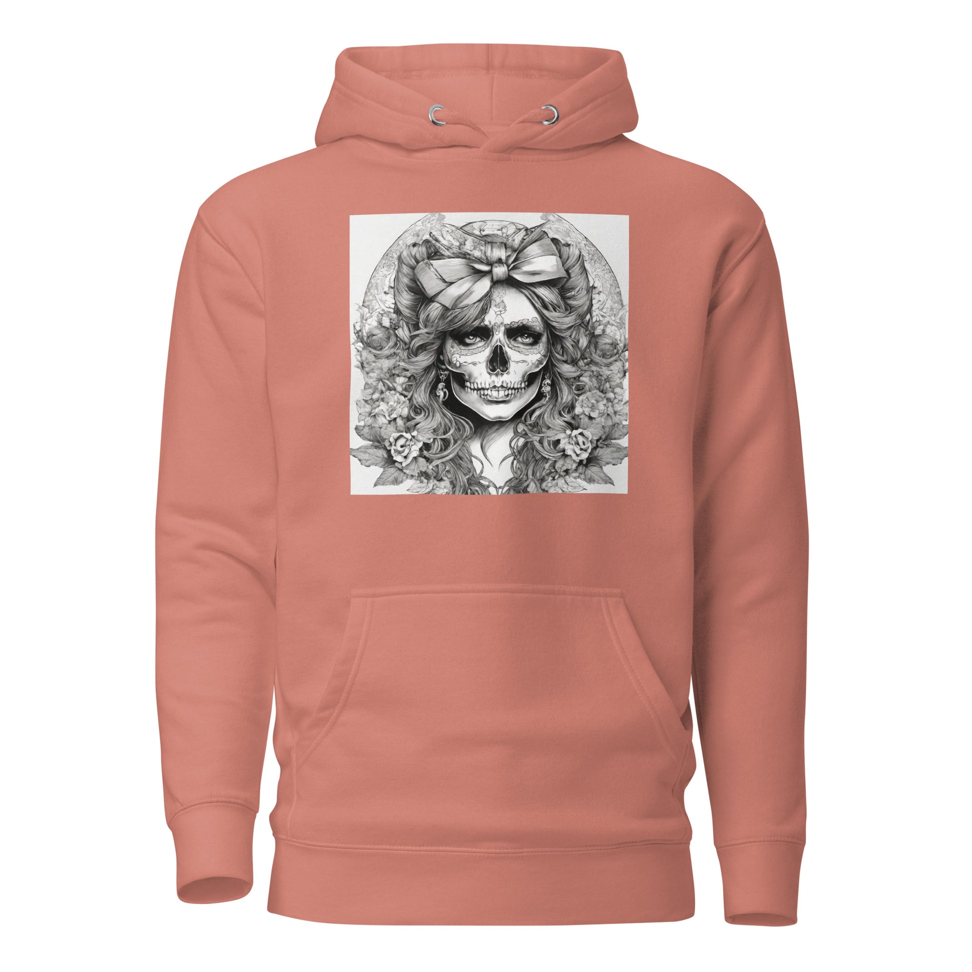 Day of the Dead Princess Hoodie Dusty Rose