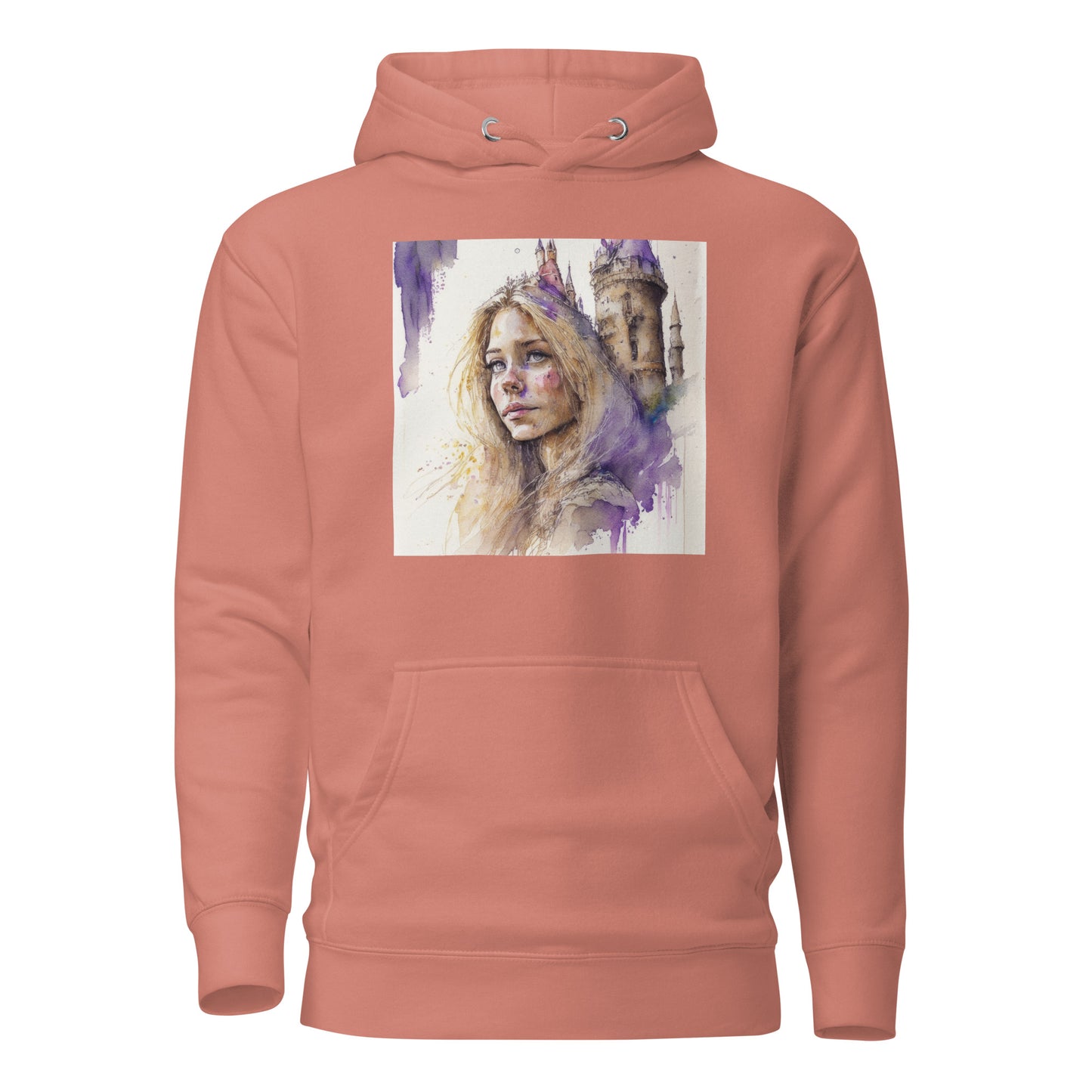 Rapunzel & The Tower Women's Fairy Tale Graphic Hoodie Dusty Rose