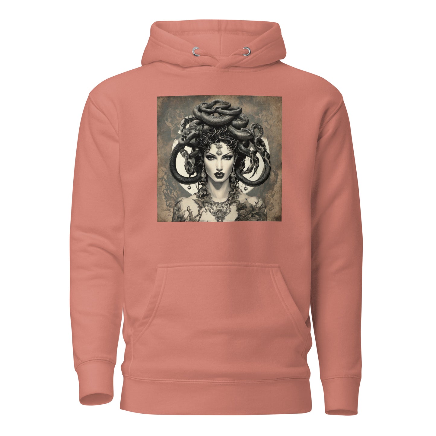 Medusa'a Gaze Women's Graphic Hoodie Dusty Rose