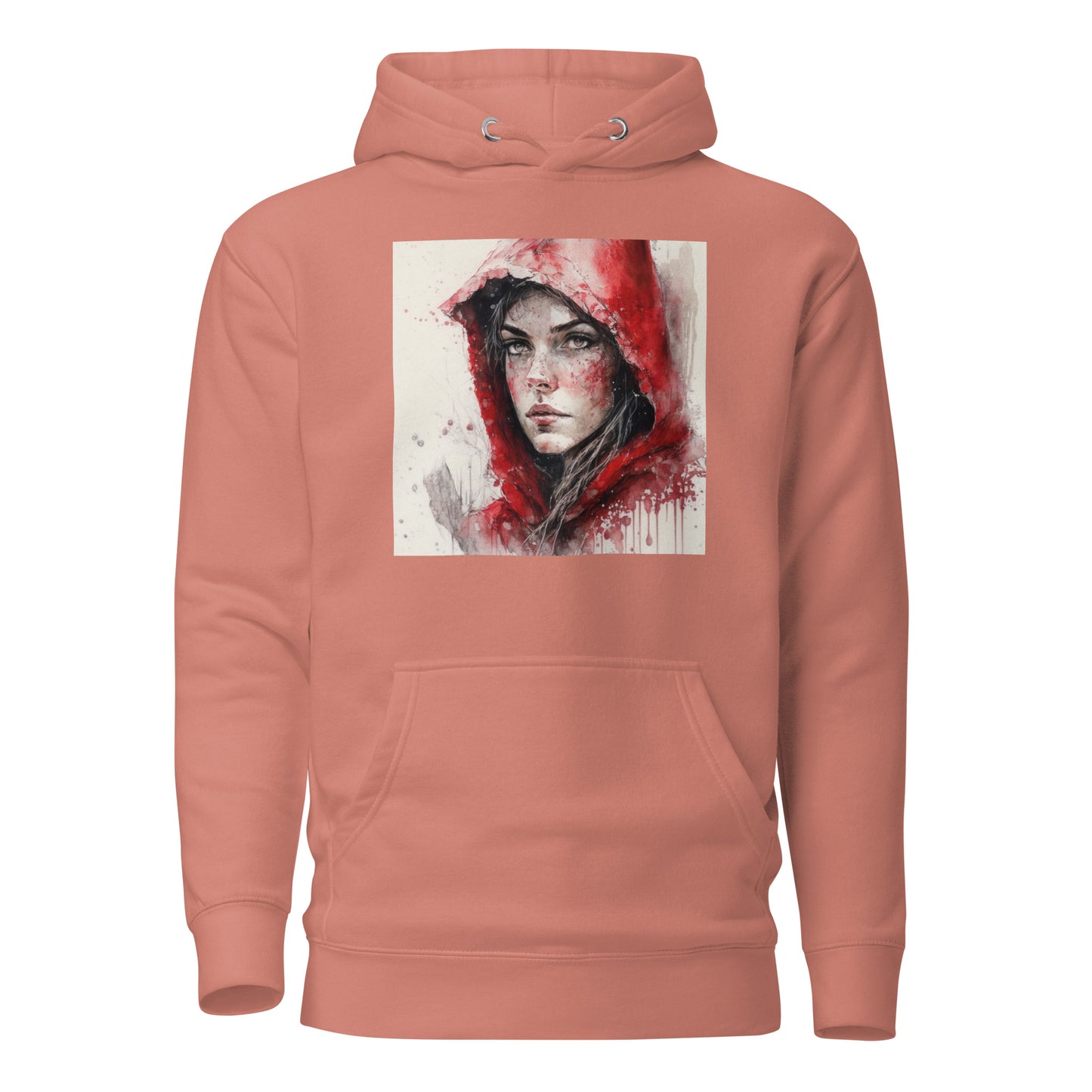 Little Red Riding Hood Portrait Women's Hoodie Dusty Rose