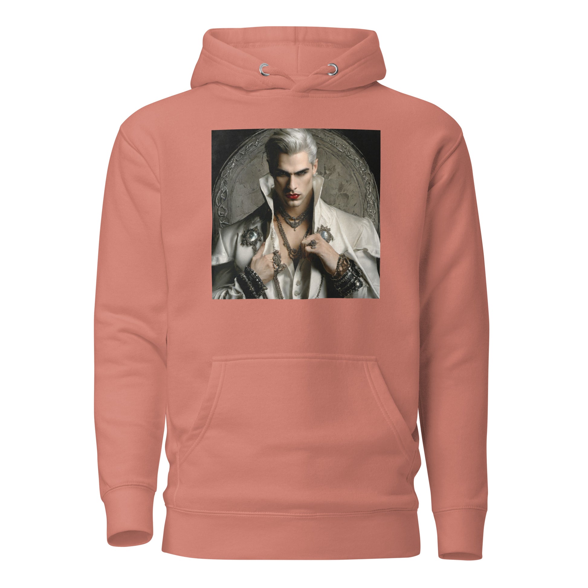 Vampire with Style Women's Graphic Hoodie Dusty Rose