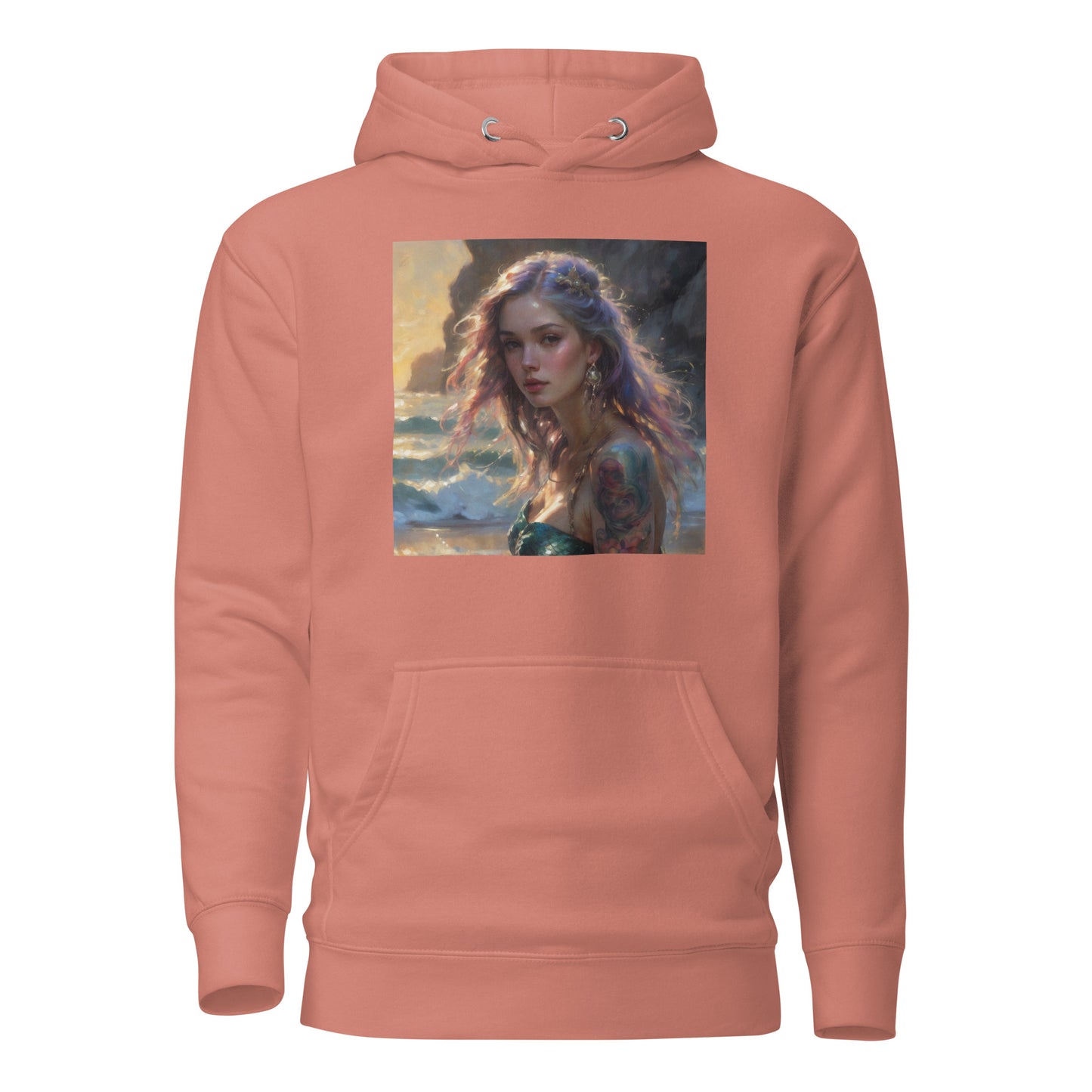 Mermaid's Gaze Women's Hoodie Dusty Rose