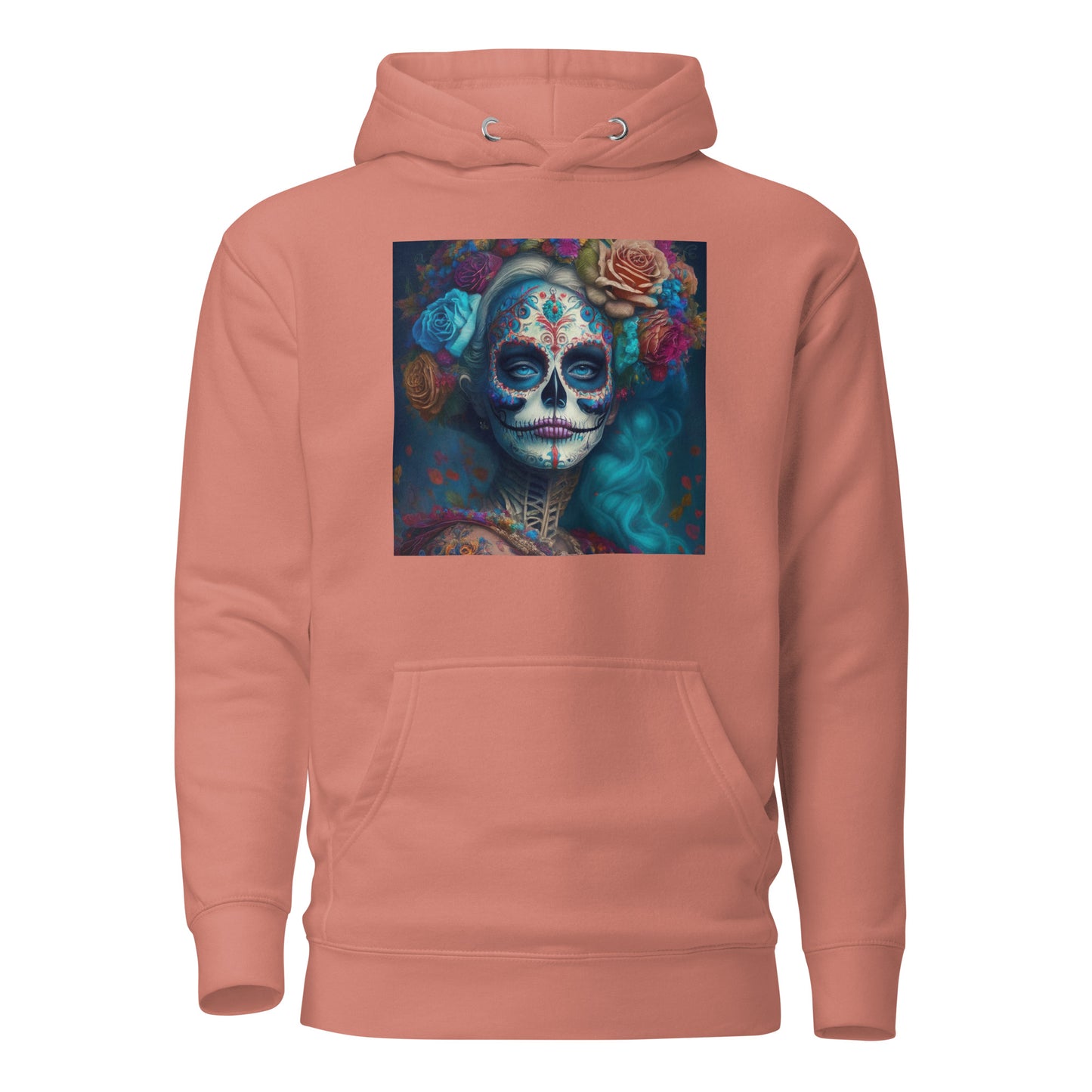 Day of the Dead Makeup Princess Women's Hoodie Dusty Rose