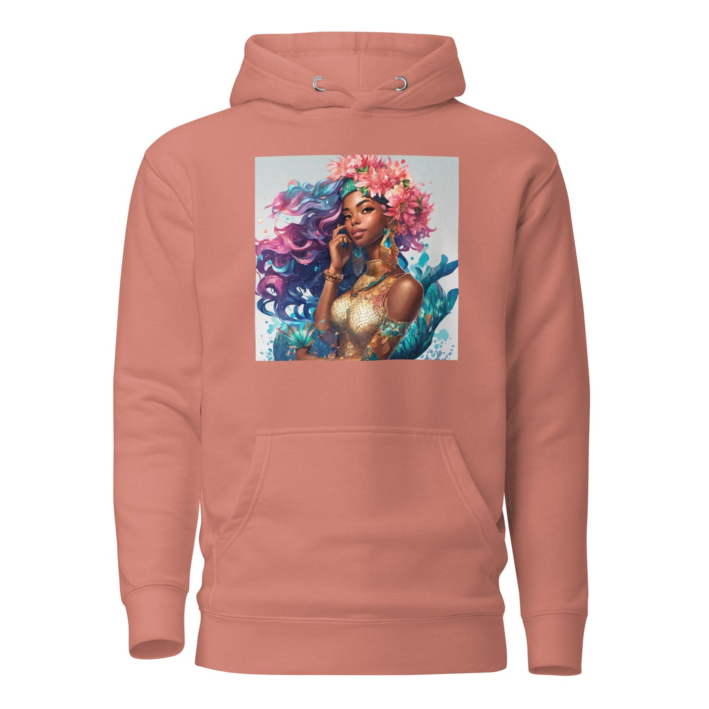 Mermaid Princess Women's Hoodie Dusty Rose