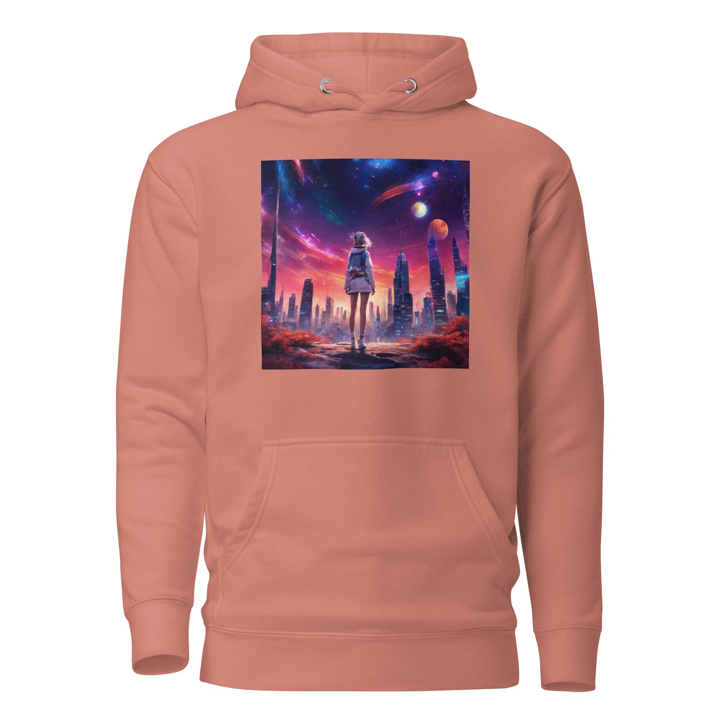 Amazing Space Explorer Women's Hoodie Dusty Rose