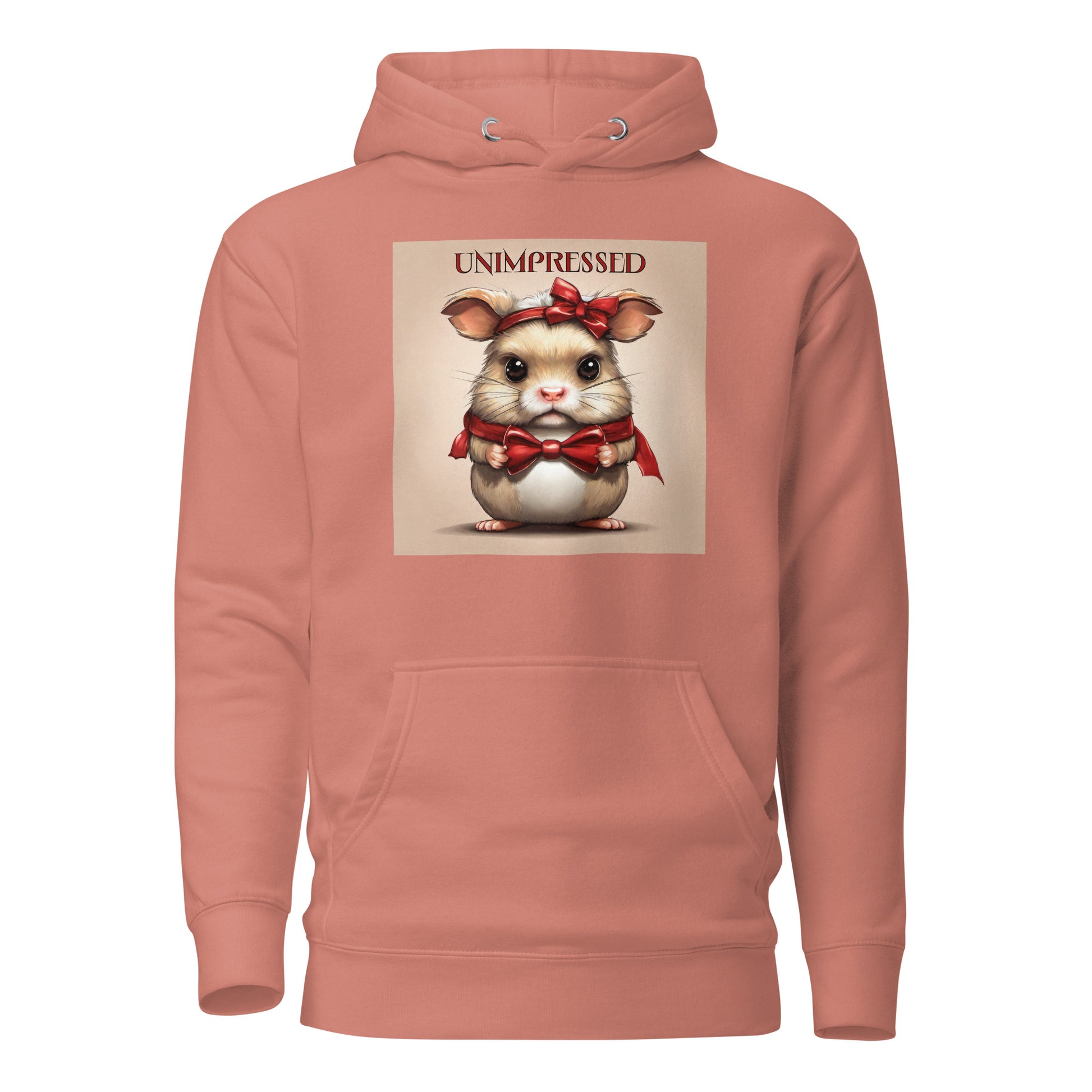 Unimpressed Women's Funny Hoodie Dusty Rose