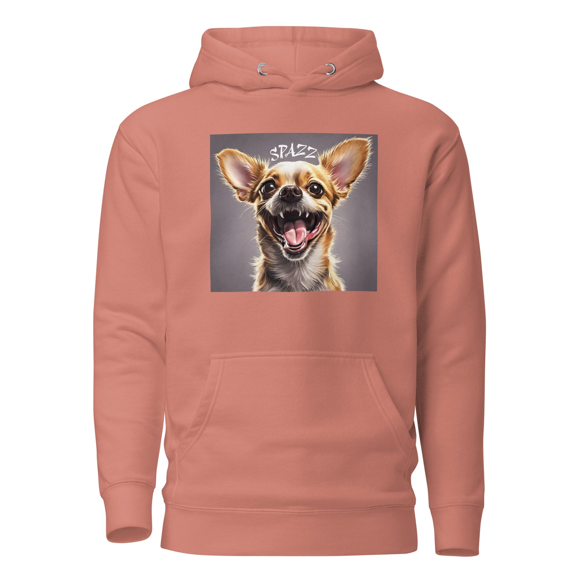 Spazz Women's Funny Hoodie Dusty Rose