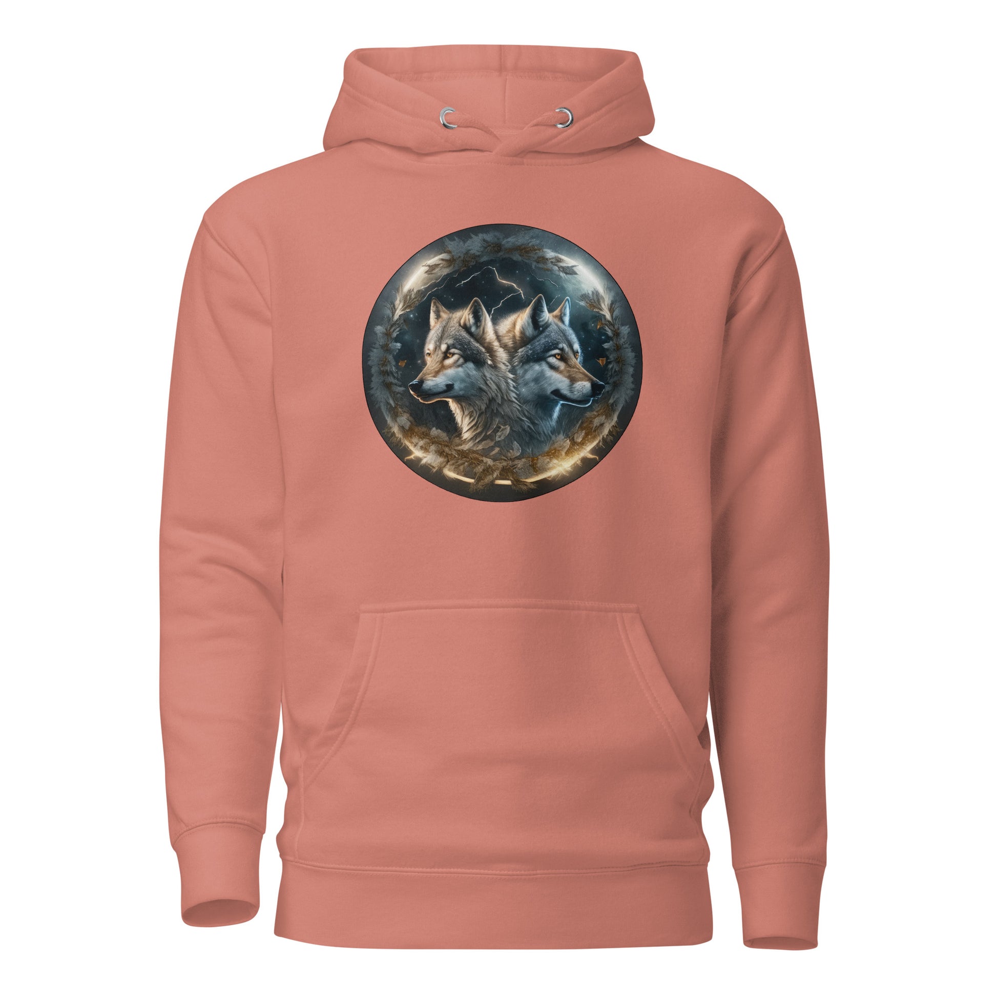 Women's Wolf Spirits Hoodie Dusty Rose