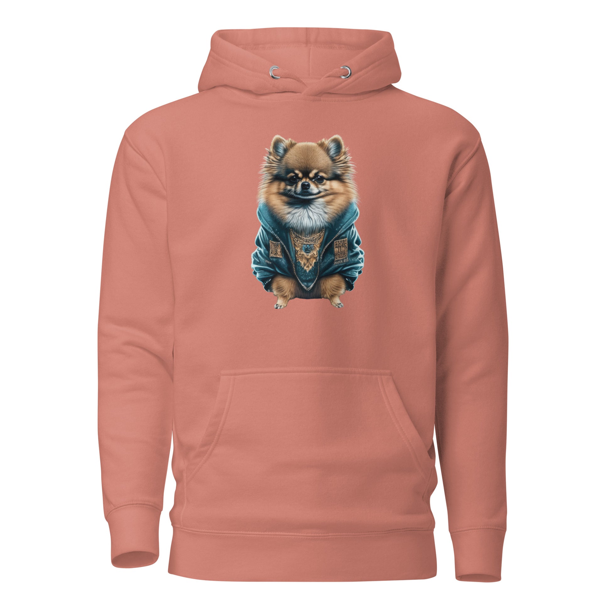 Fancy Pomeranian Women's Dog Lover Hoodie Dusty Rose