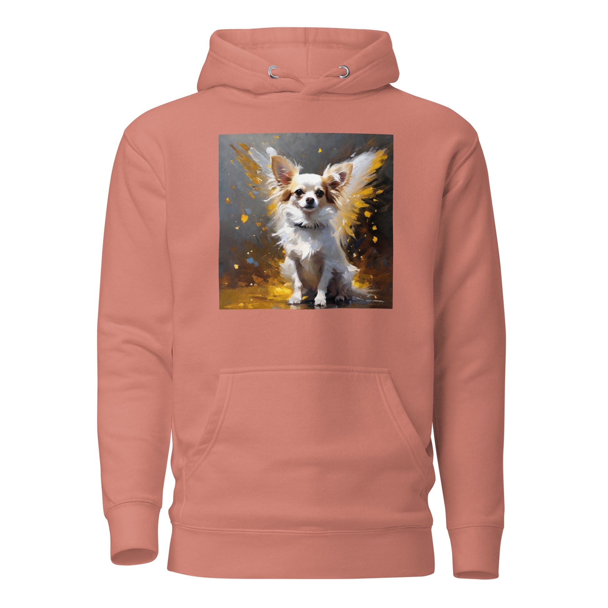 Angel Chihuahua Women's Dog Lover Hoodie Dusty Rose